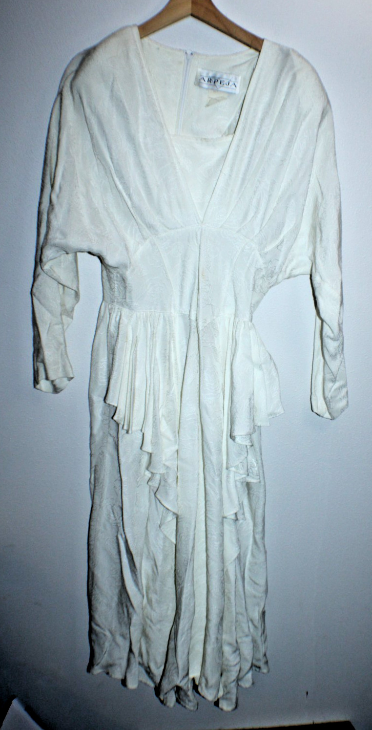 Vintage Arpeja Women’s Formal Party Dress Size 10 36″ Chest 48″ T2B Embrodiered