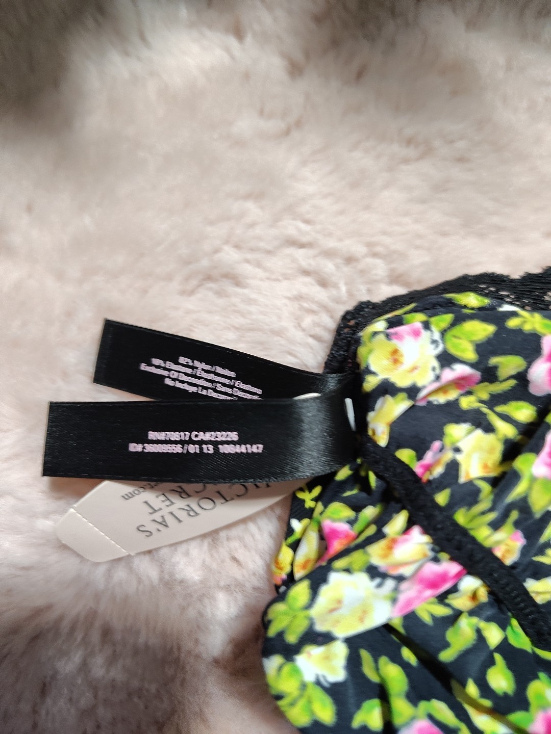 Vintage Victoria’s Secret Floral Rushed Back Cheekini OS/Year Of 2013