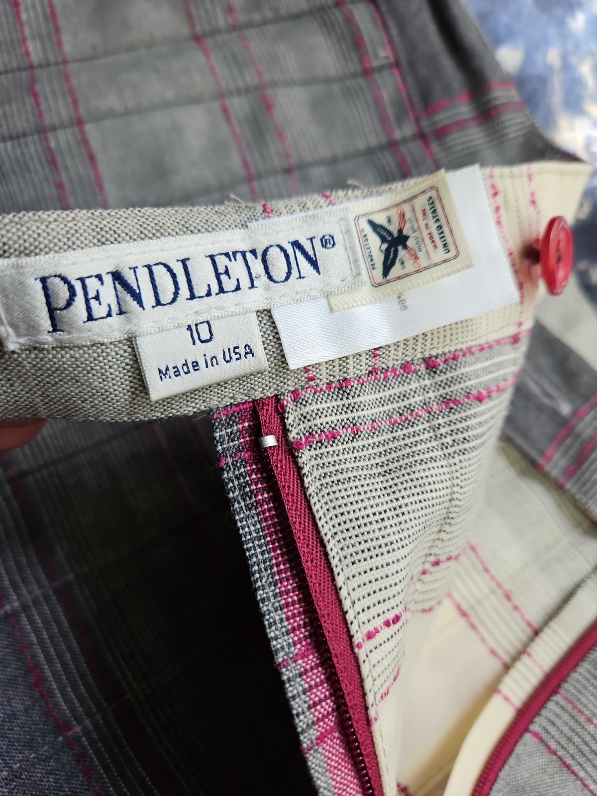 Academia Librarian Chic Pendleton Pleated Wool Maxi Skirt 10 Plaid Vtg 90s USA