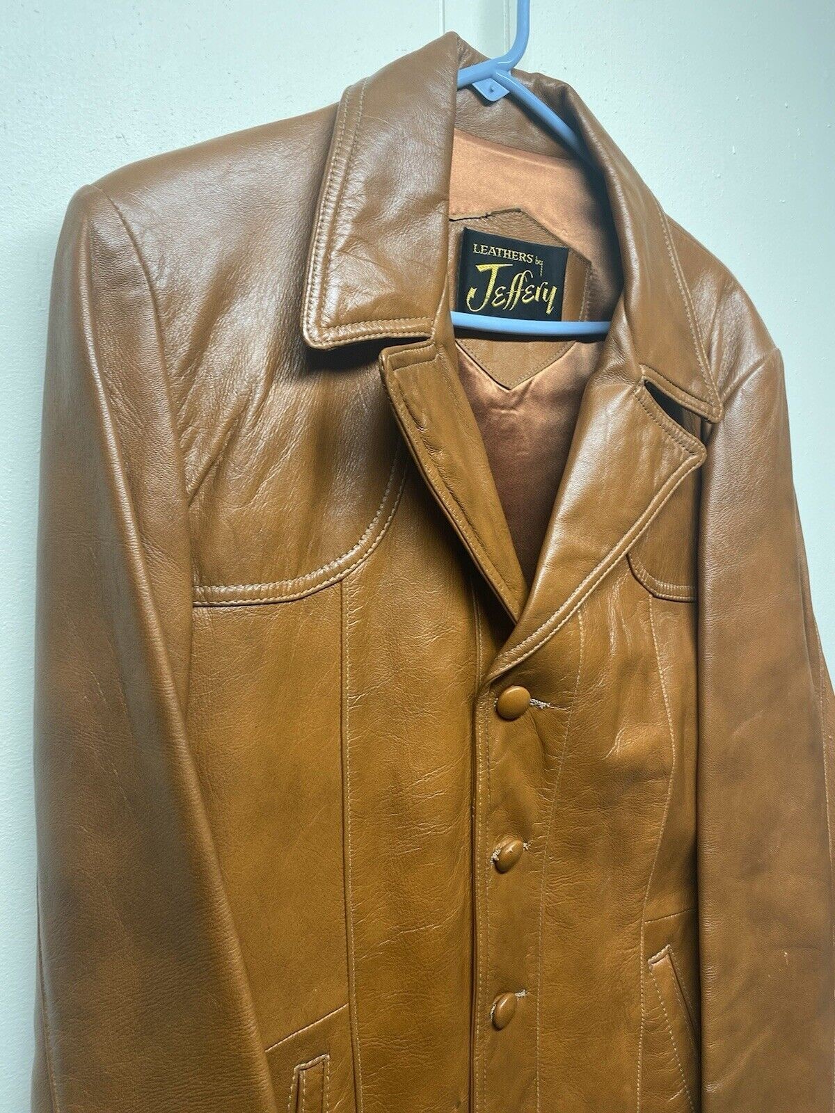Vintage Leathers by Jeffery Jacket Size Women’s 44 Brown Leather 1990s