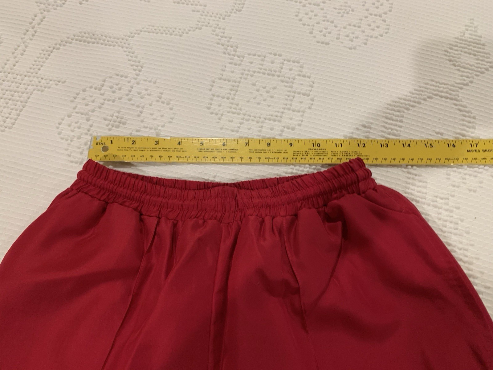 Janeve Rhythm Sport 2 Pc Windbreaker Track Suit Red Wine 100% Silk Sz M EUC!