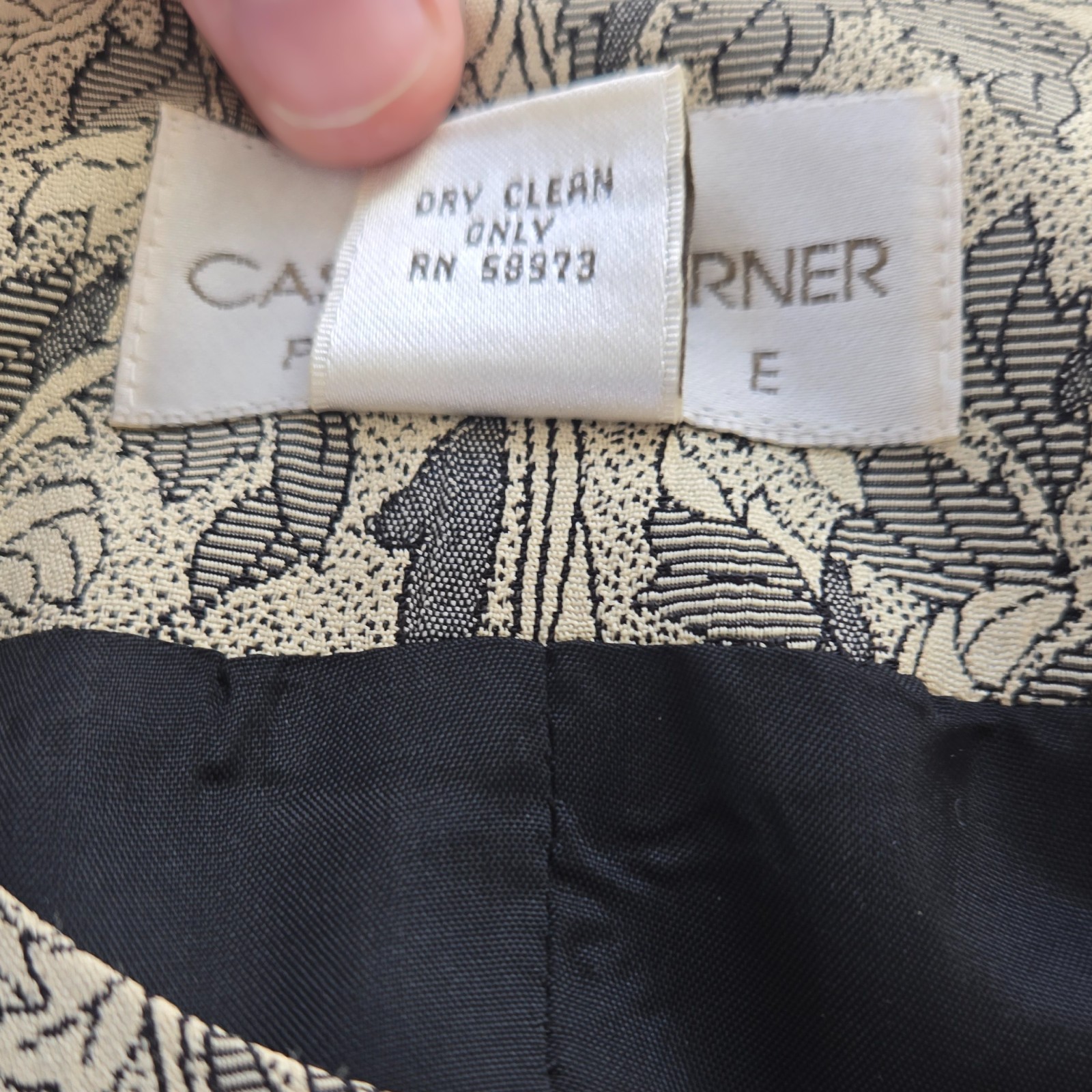 80s Vintage Casual Corner Jacket Jacquard 8P Feminine Prince Sgt Pepper Chic