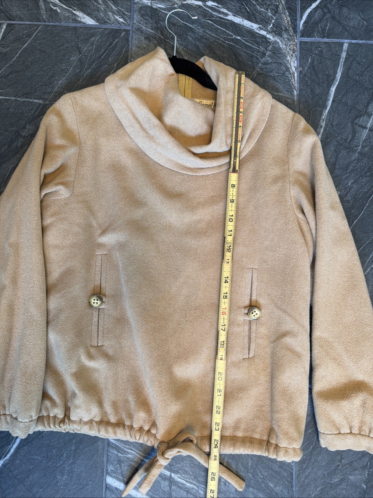 Vintage Gino Rossi Camel Hair Top Separates Union Made For Wilson 36-38” Bust