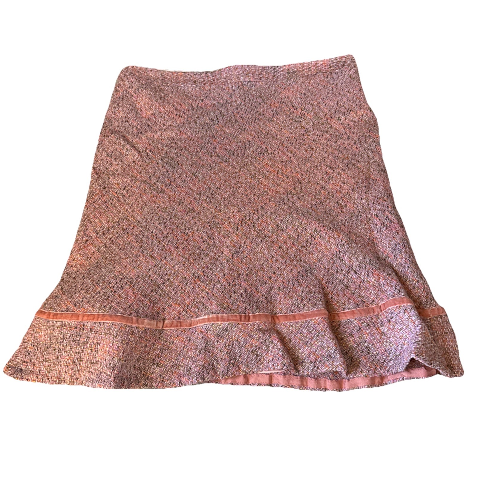 Gap Size 16 Skirt Flare Trumpet Y2K Clueless Costume Pink Elle Woods Wool Tweed
