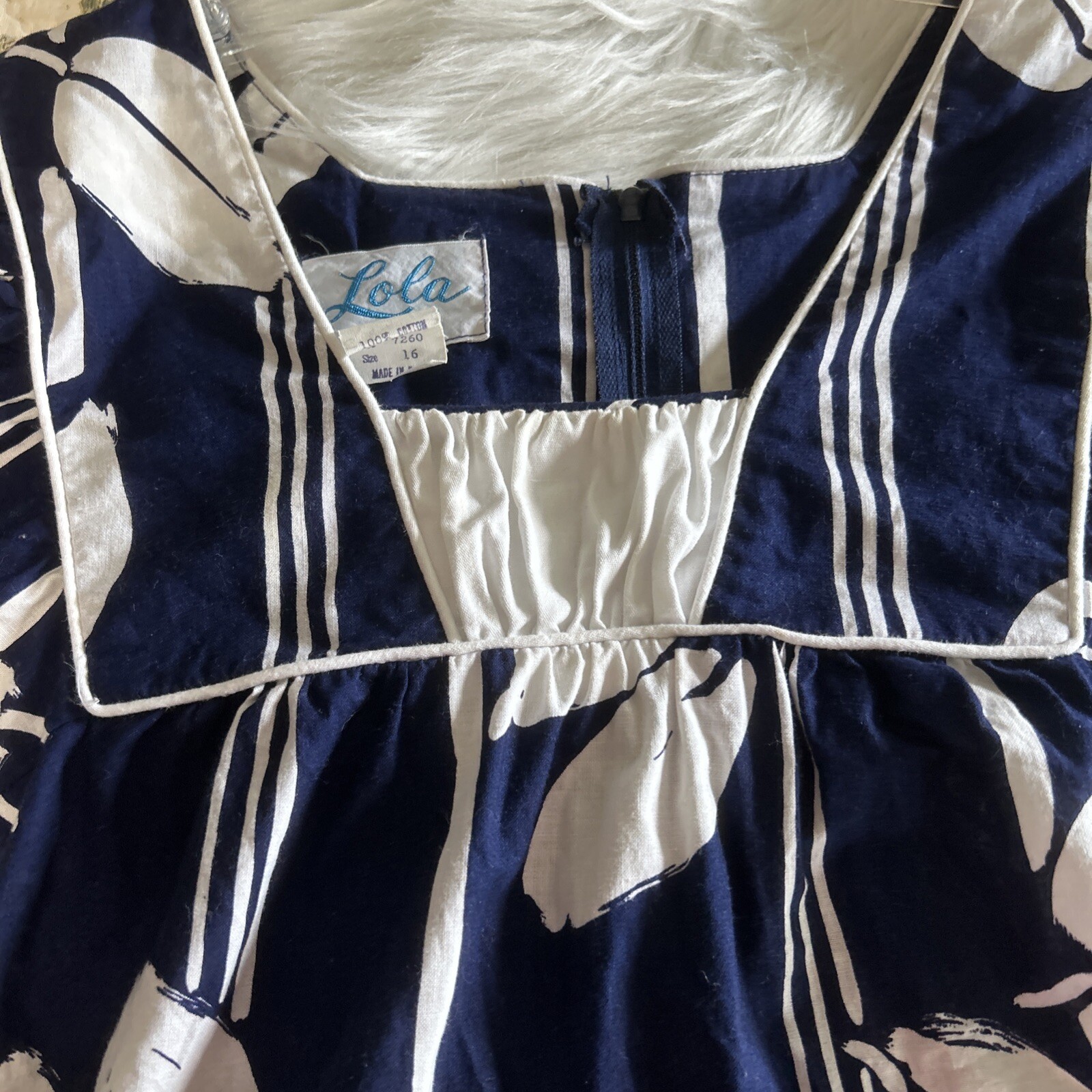 Vintage Lola Hawaii Tierd Maxi Dress With Balllon Sleeves Sz 16 Tall ,Pockets