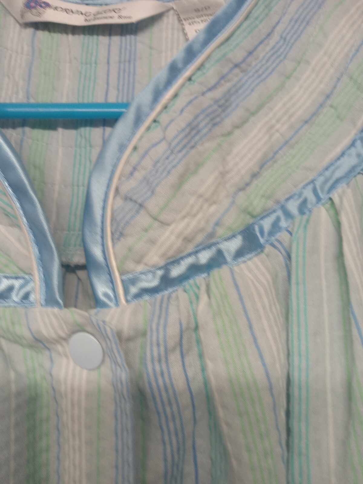 Morning Glory By Jasmine Rose NIGHTGOWN womens Size Small Petite Pastel Blue