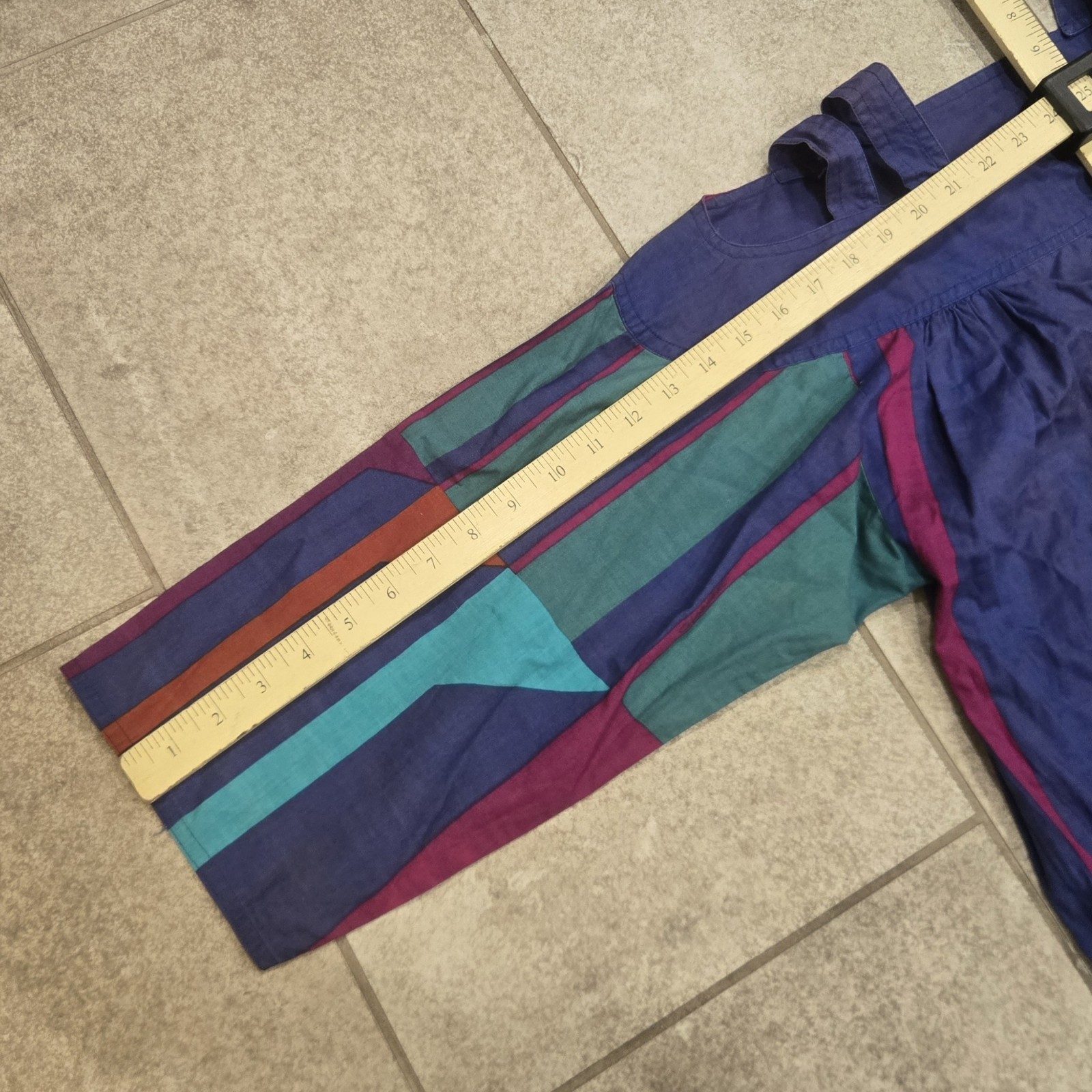 Vintage GUNN TRIGERE Beverly Hills Dress Sz 40 Artsy Mod Boho Made Italy 70s 80s