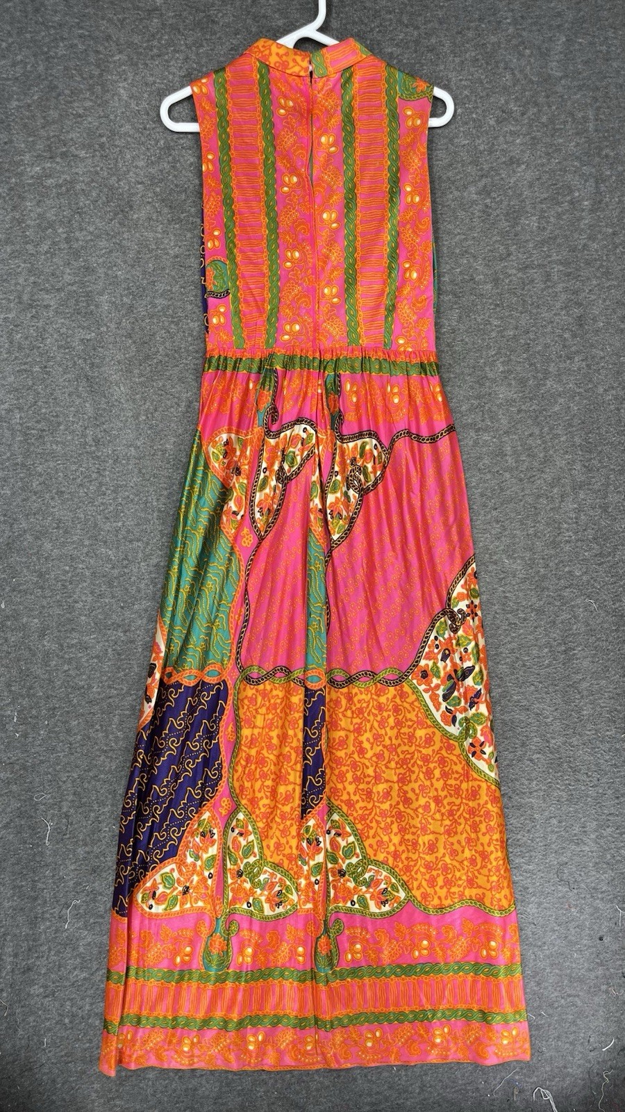 Vintage H/B Jrs of California Maxi Dress Size XS Psychedelic Mod Hippie 60s 70s