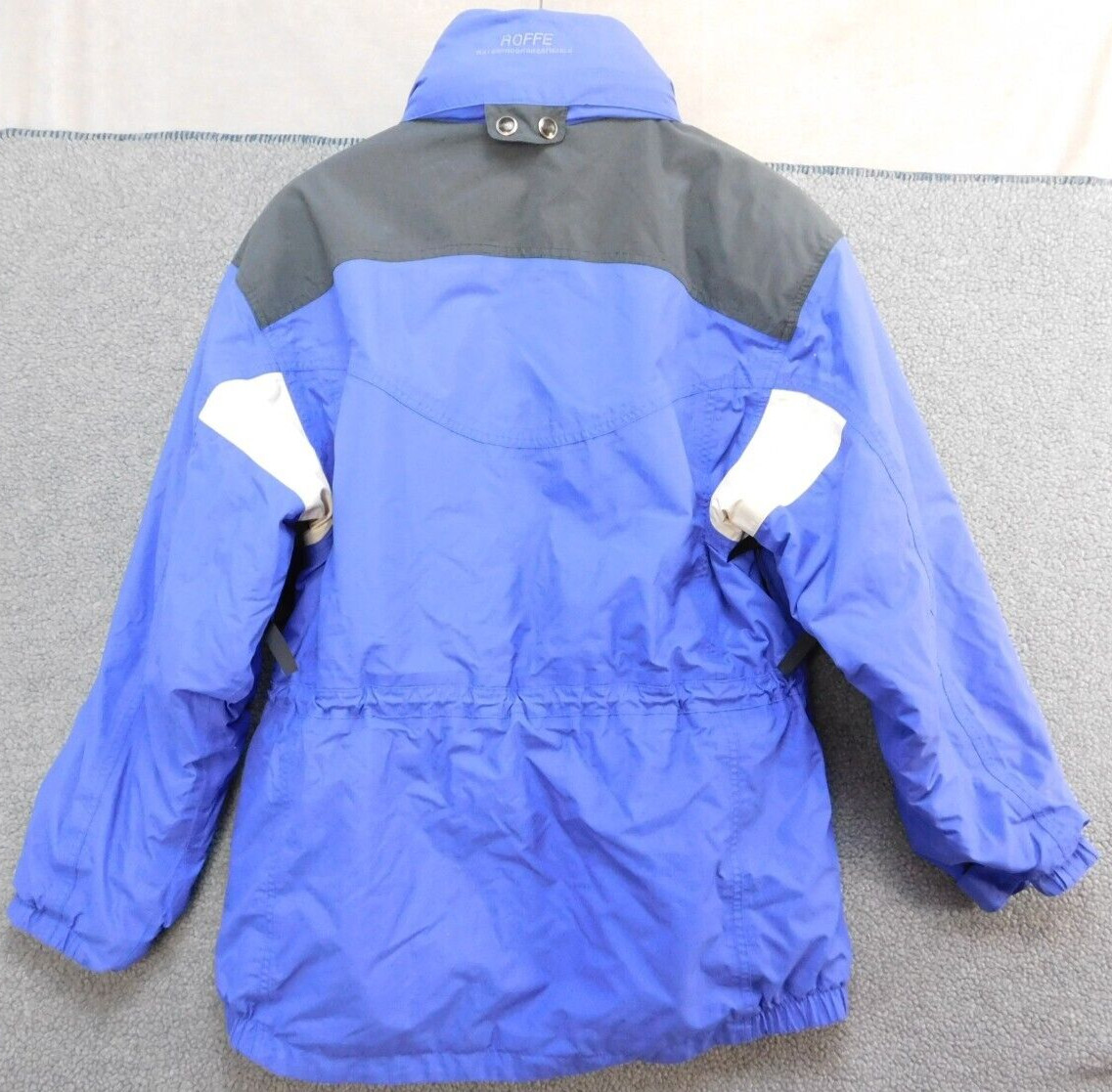 Womens Vintage Roffe Ski Jacket Winter Hooded Waterproof Breathable~Size 12 Blue
