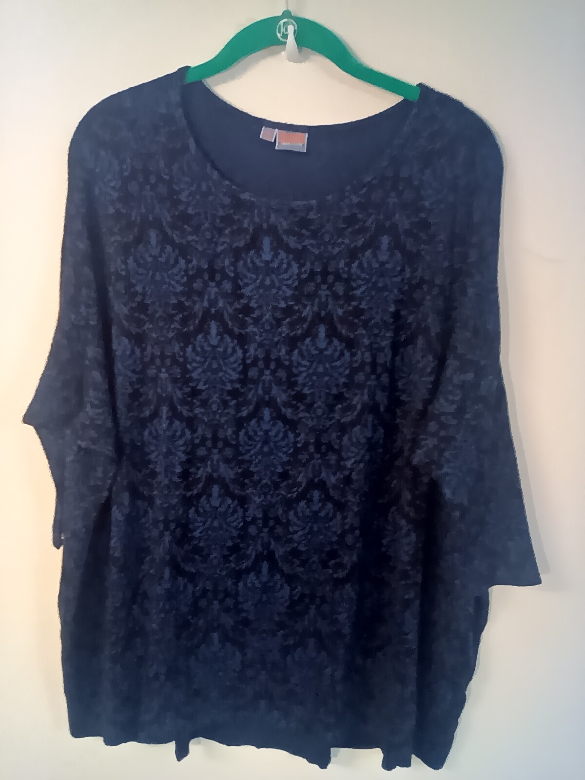 Vtg Tianello by Steve Barraza multicolor sweater XS floral dolman sleeve oversiz