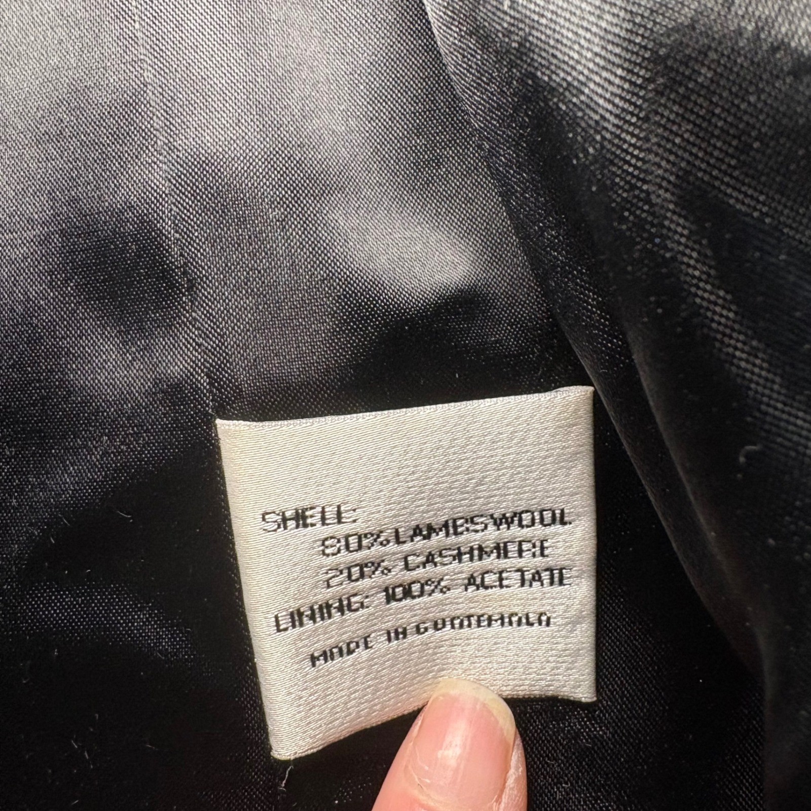 VTG Larry Levine Cashmere Wool Blend Coat Womens Size 6 Black Chic Old Money 90s