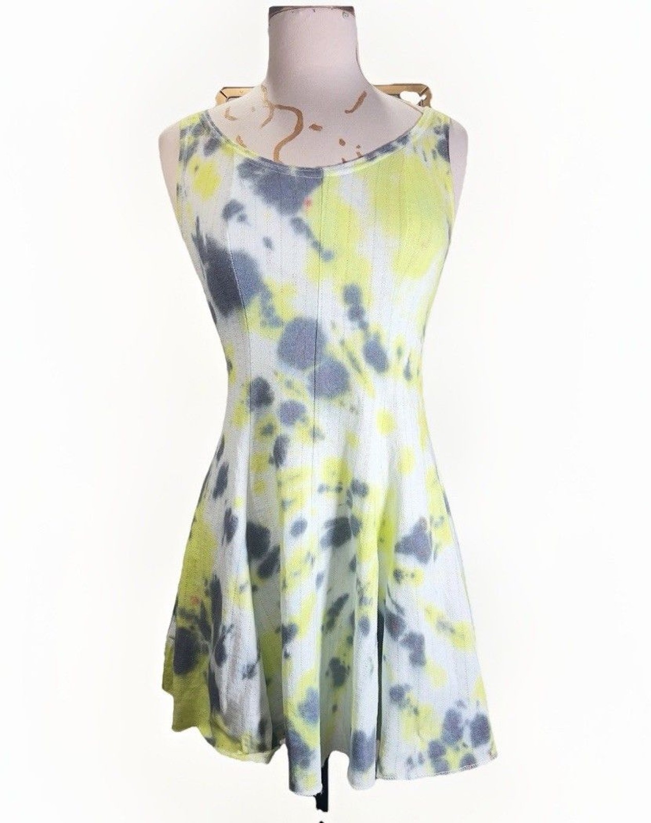 Eileen Dress Size S Vintage 90’s Tie Dye Dopamine Dress Maximalist Mini Dress
