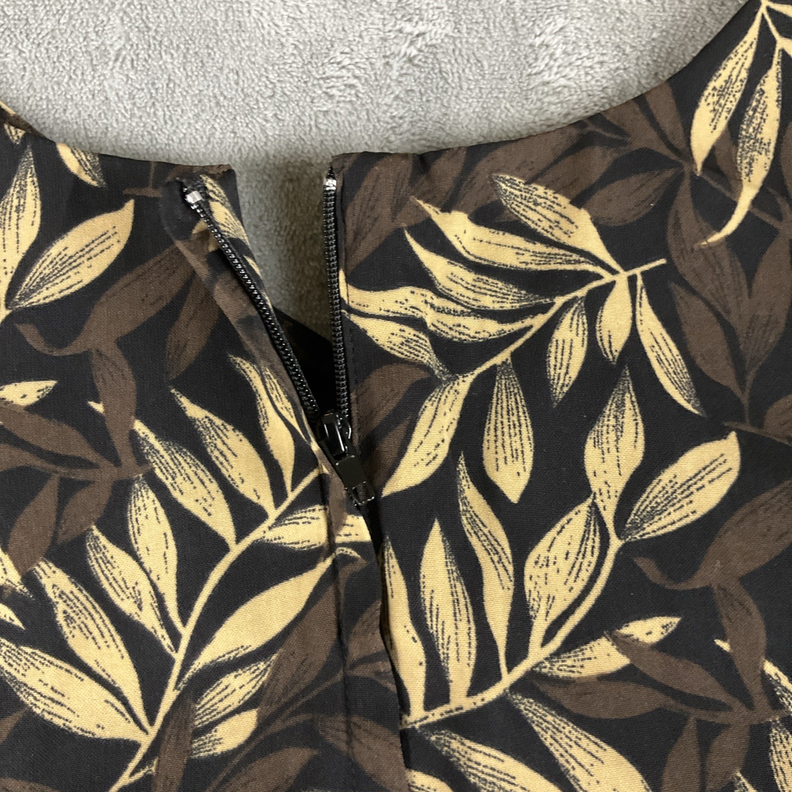 STUDIO I Black Floral Tropical Midi Sleeveless Dress Y2K 90s Travel Vacation 12