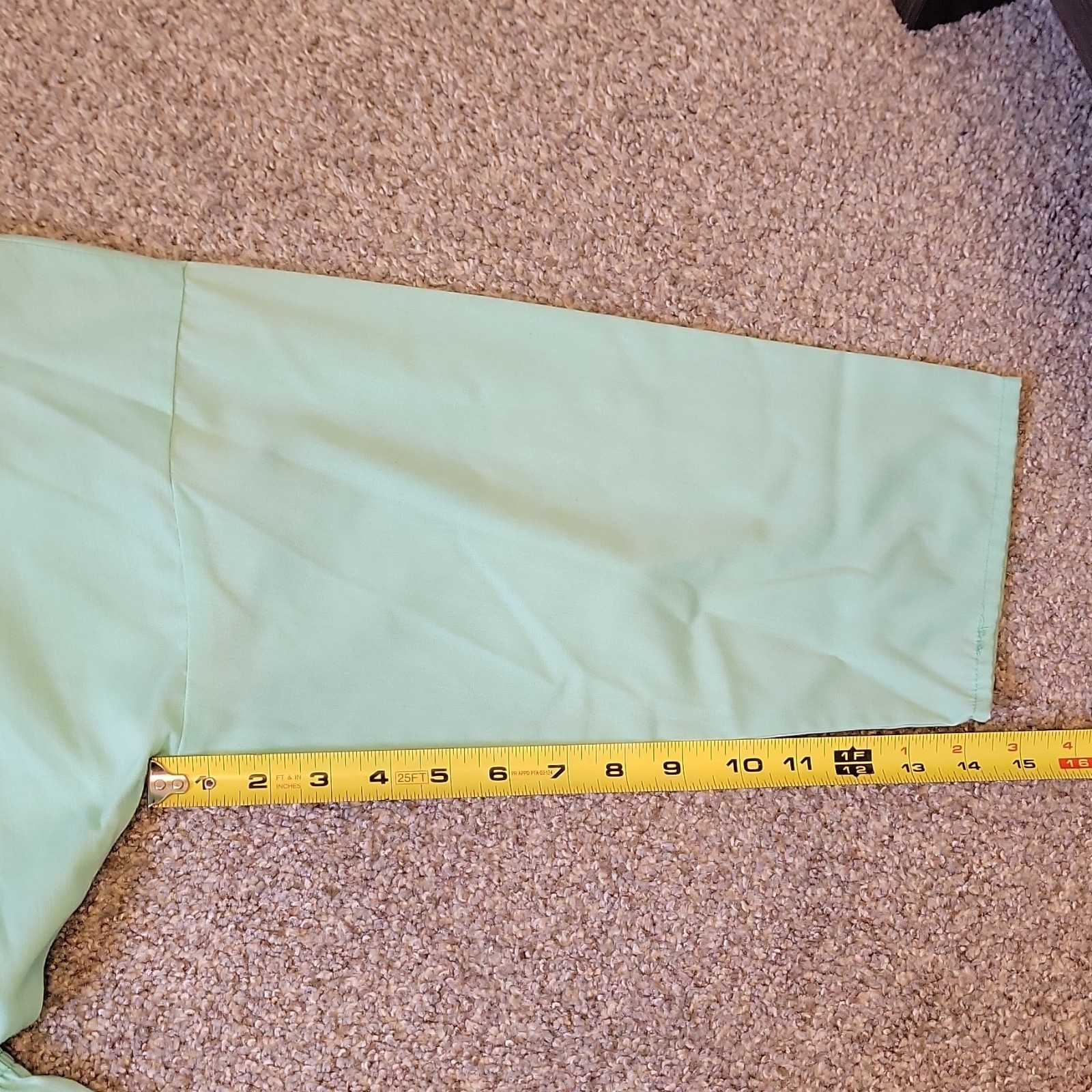 The American Shirt Dress 1980s Green Shirt Dress Size 11/12 Vintage Made in USA