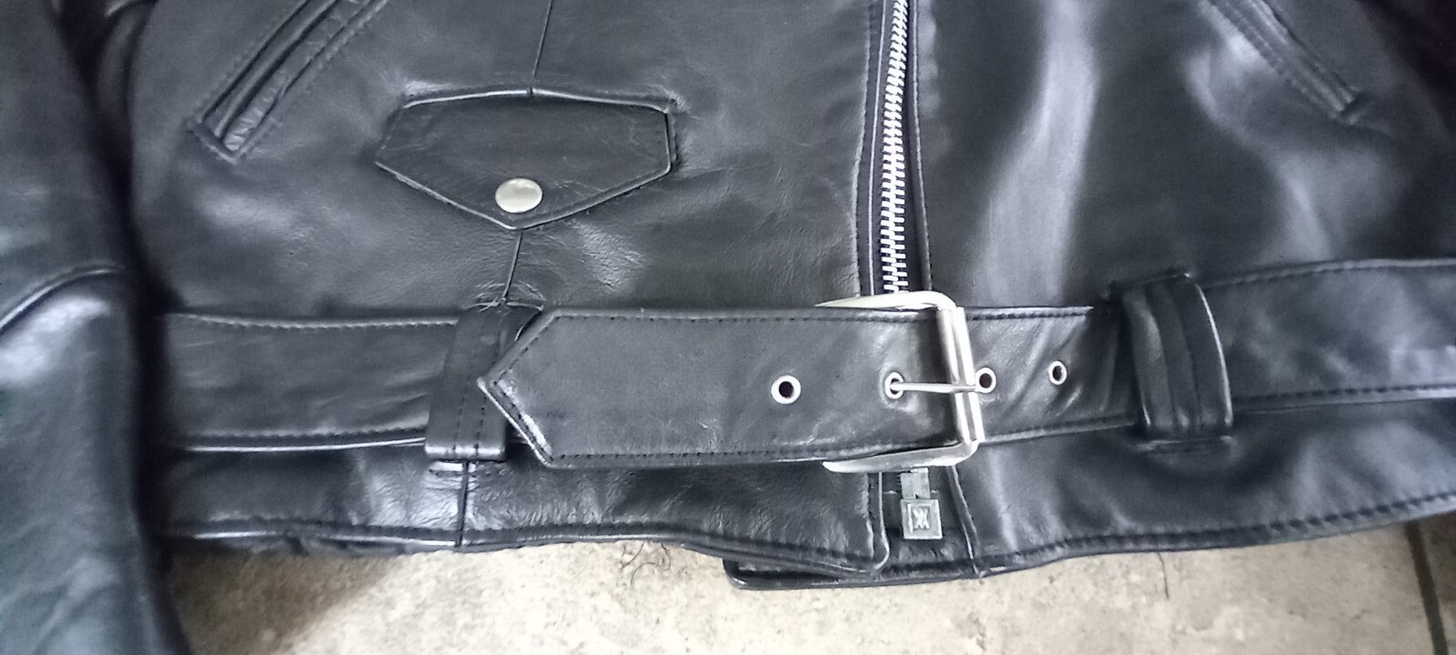 Vintage Stormin Norman 80s Biker Jacket With Harley Back Patch