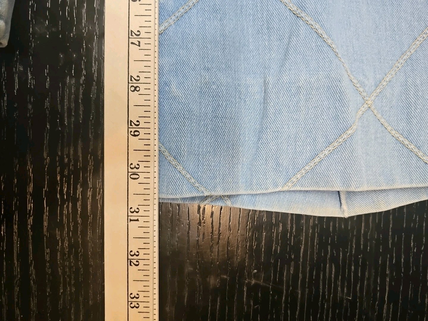 Vintage Brittania Jeans Womens 32L Patchwork Bell Bottom Flare Window Pane 70s