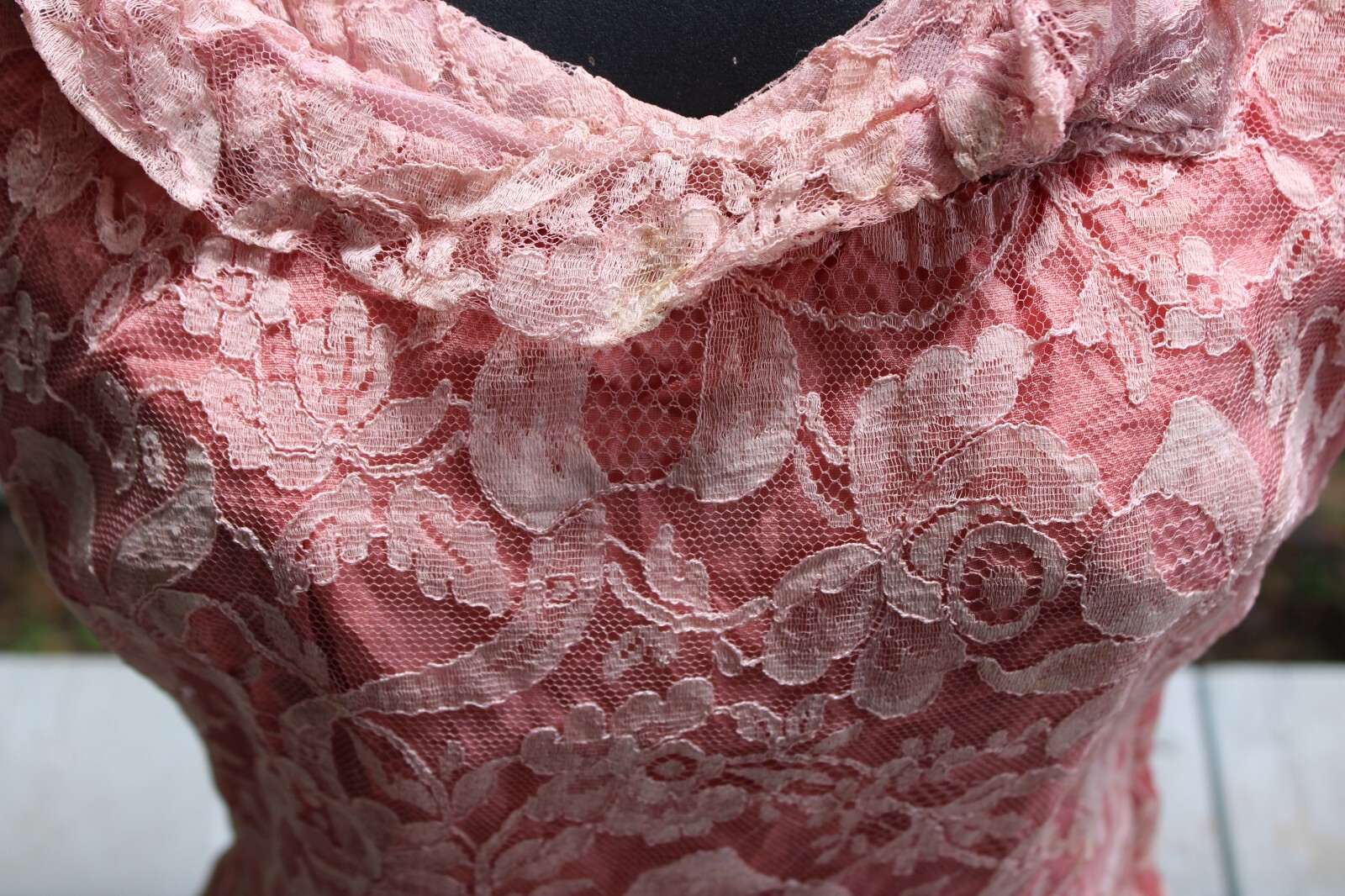 ALL LACE & TAFFITA FULL LENGTH DRESS TAGGED LADIES INTERNATIONAL Workers UNION
