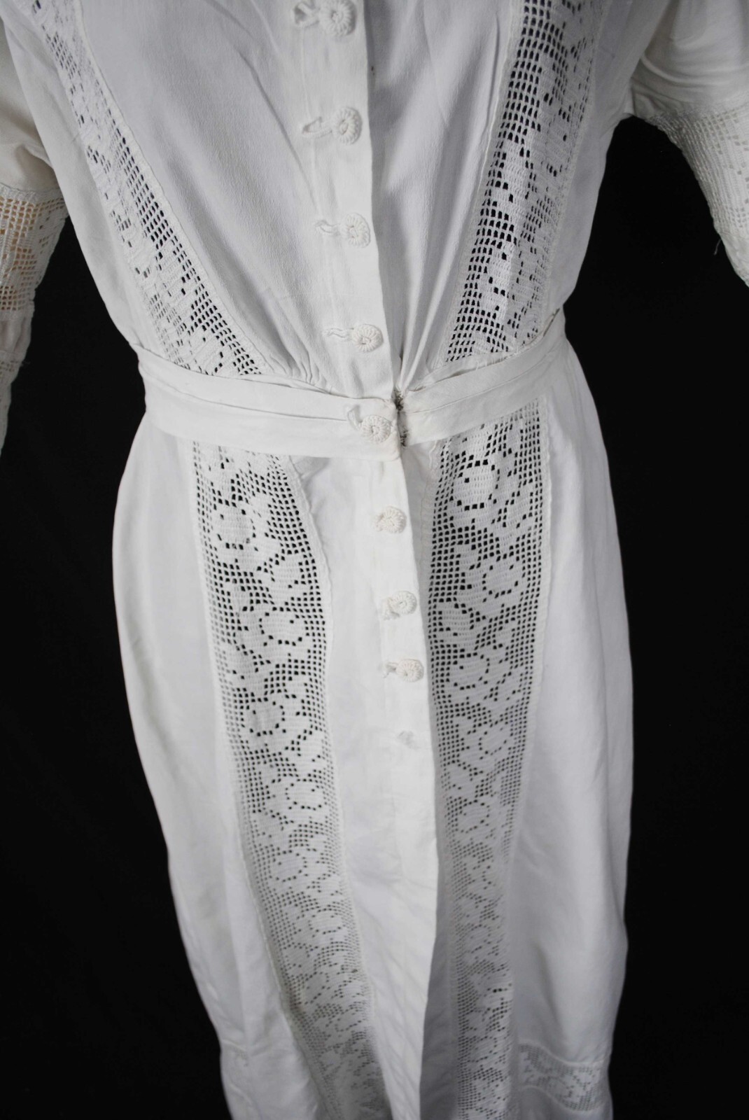 EDWARDIAN LINEN DAY DRESS, 1915-1920