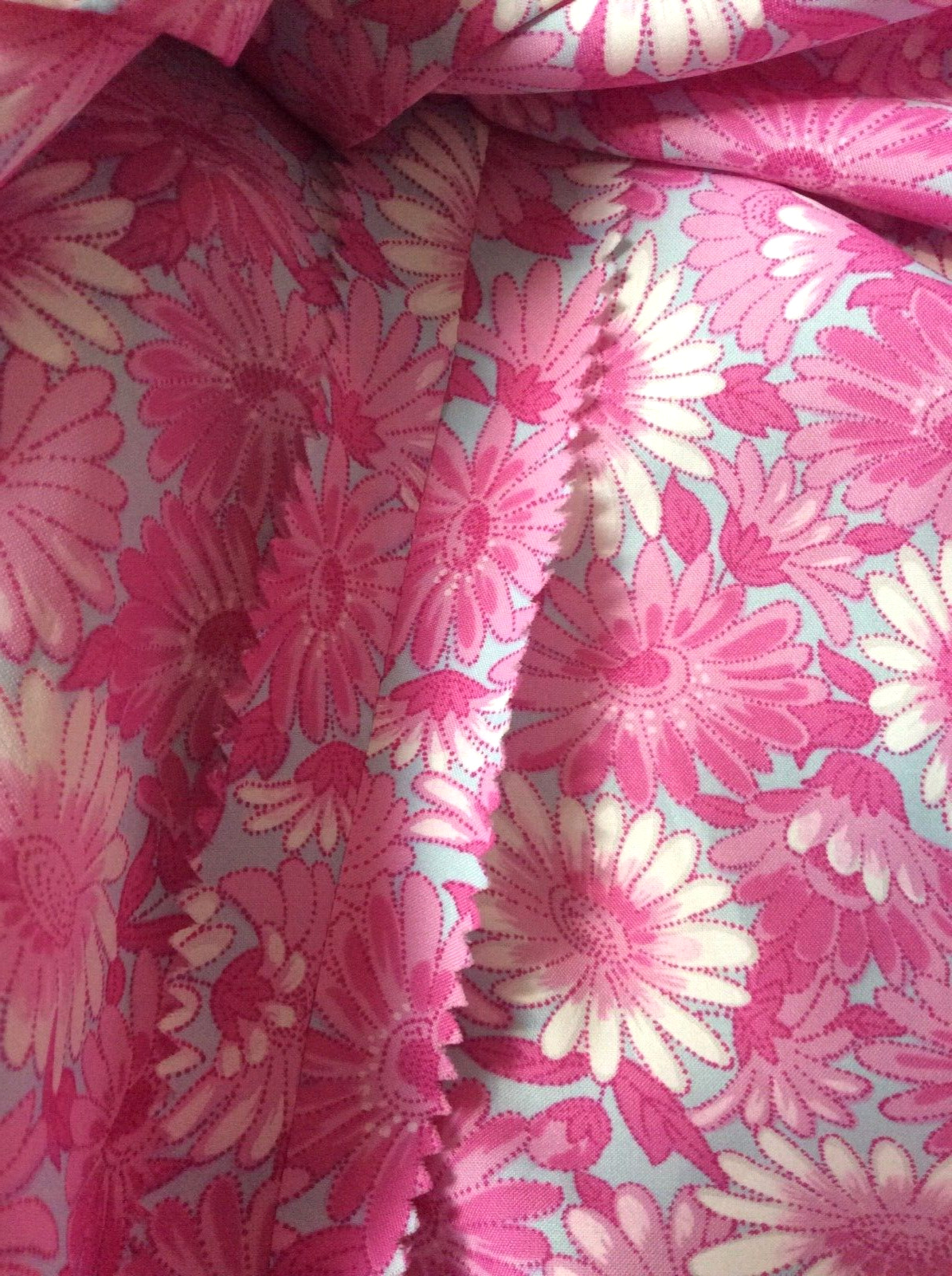 Vintage Posh Jay Anderson Pink Floral Long Sleeve Button Up Secretary Blouse M