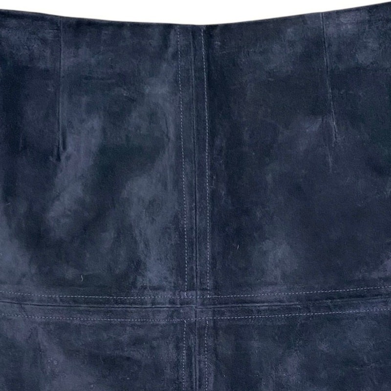 Vintage Suede Skirt Size 10 Midnight Blue Ann Taylor