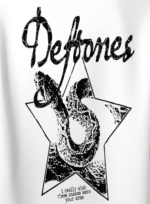 NEW!!! Deftones Texas Exclusive Double Sided 2025 Tour reprint Shirt