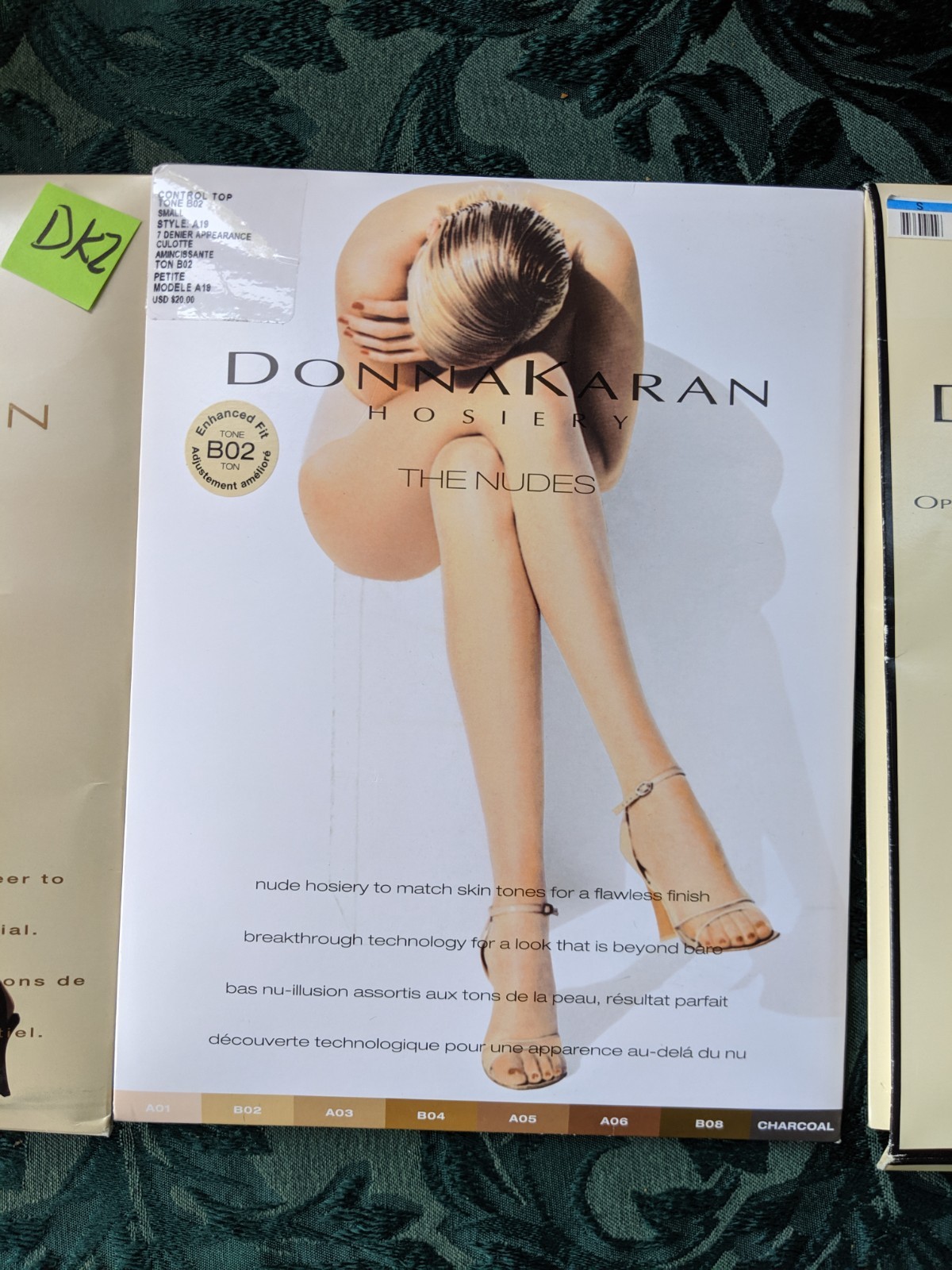 Vintage Stockings 3pr Pantyhose Nylons Donna Karan Medium A19 270 #DK2