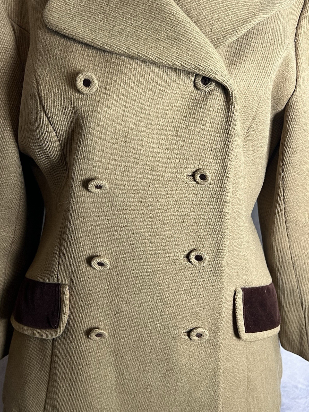 Vintage 1960s Junior Gallery Tailored Wool Princess Jacket Coat & Skirt Suit Set