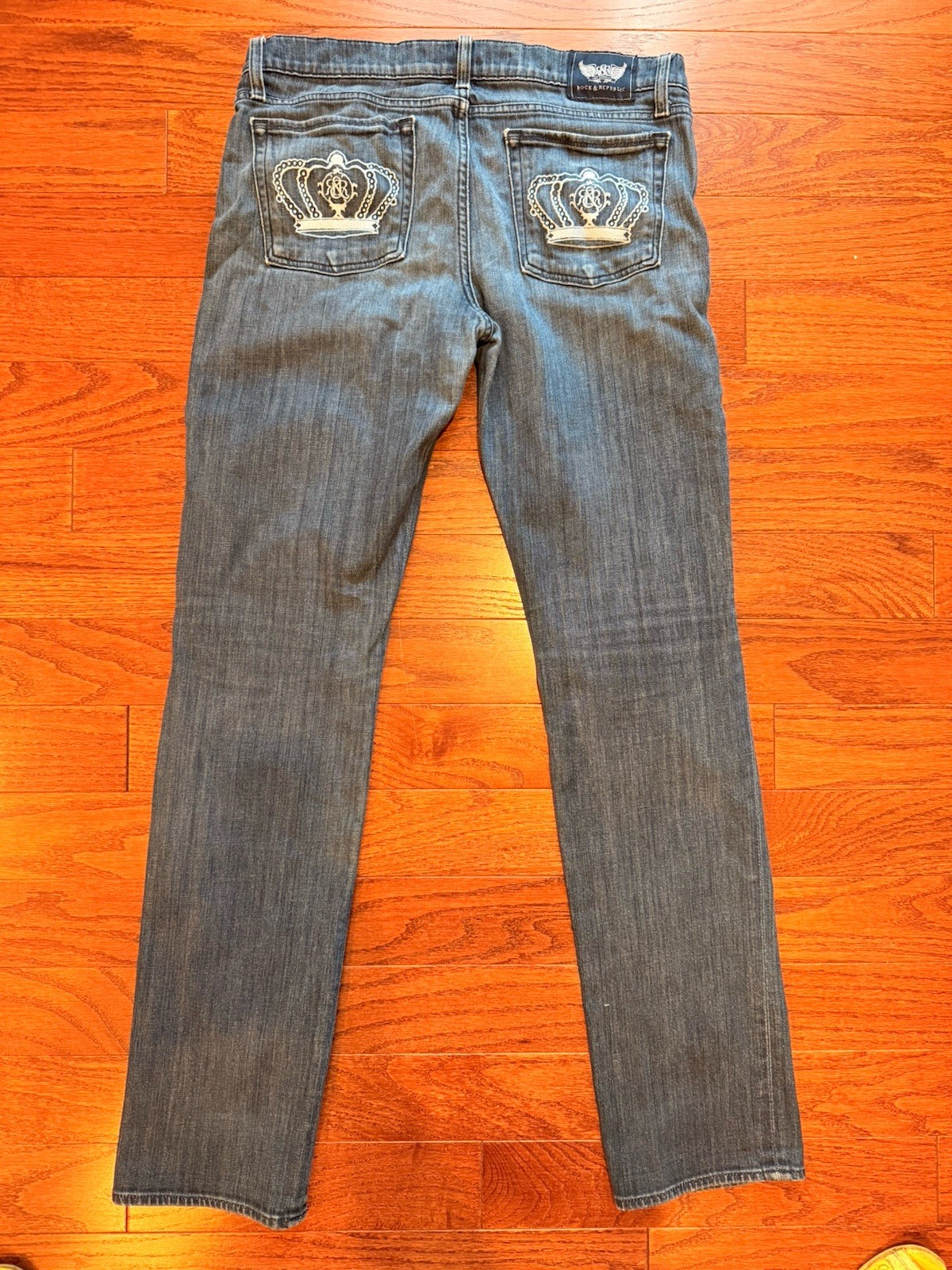 Women’s Vintage Early 2000’s Rock And Republic Size 32 Wide Leg Jeans