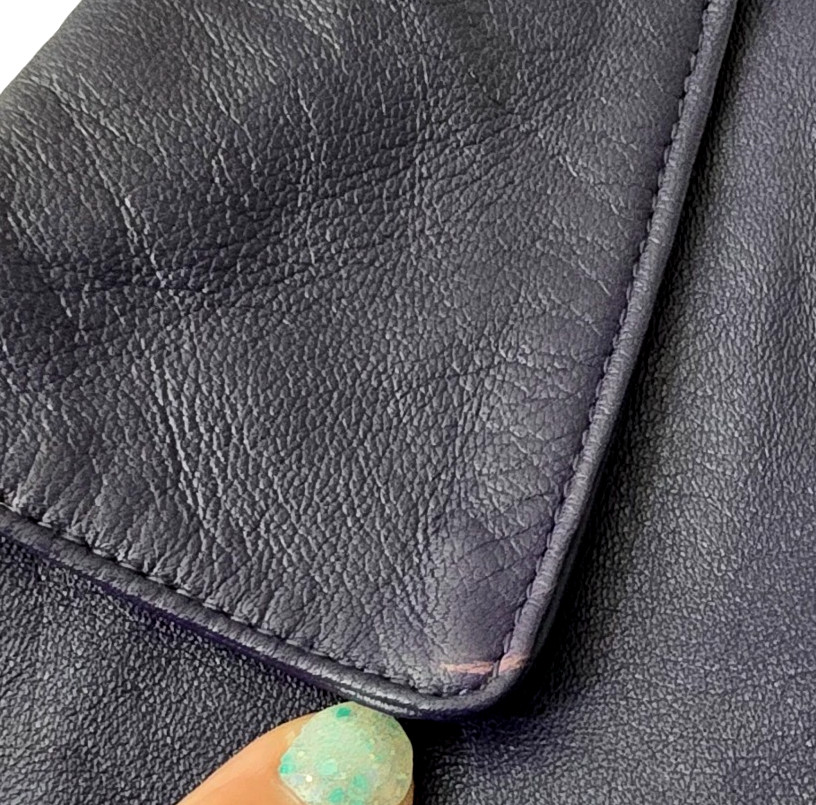 Vintage Wilsons Leather Moto Jacket S Women PURPLE Coat Blazer Pelle Studio 90s