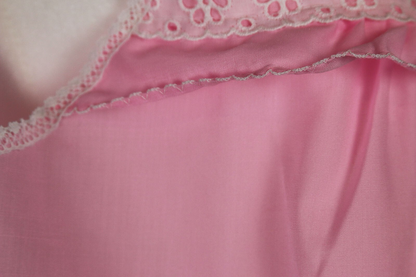 Vintage Women’s Sz M Babydoll Sheer Sleep Set Pink Stones Wear World of Fashion