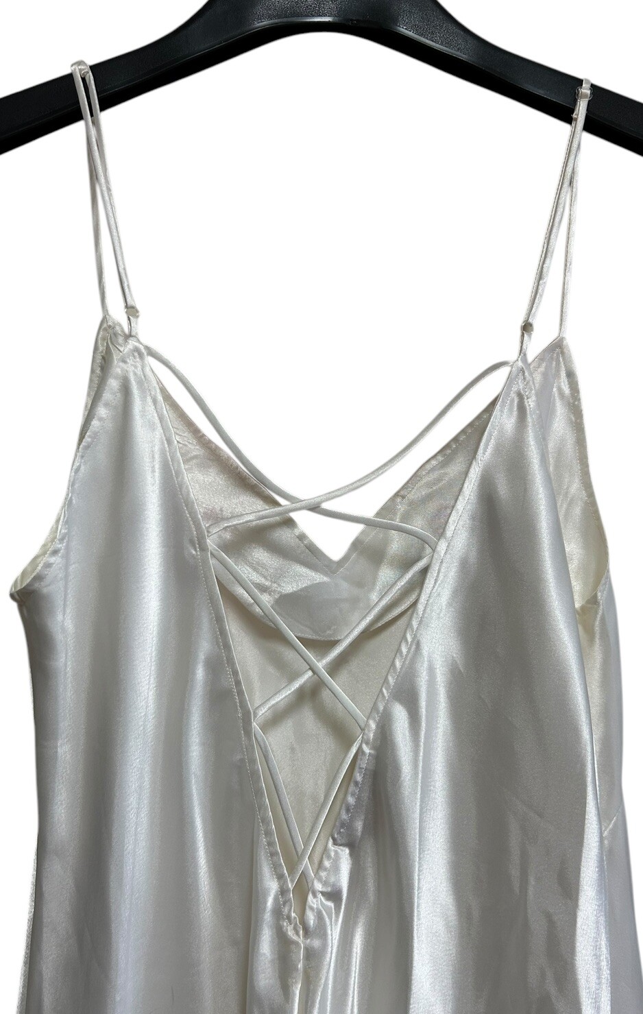 Vintage Victorias Secret Night Gown & Robe Size Medium / Large White Gold Label