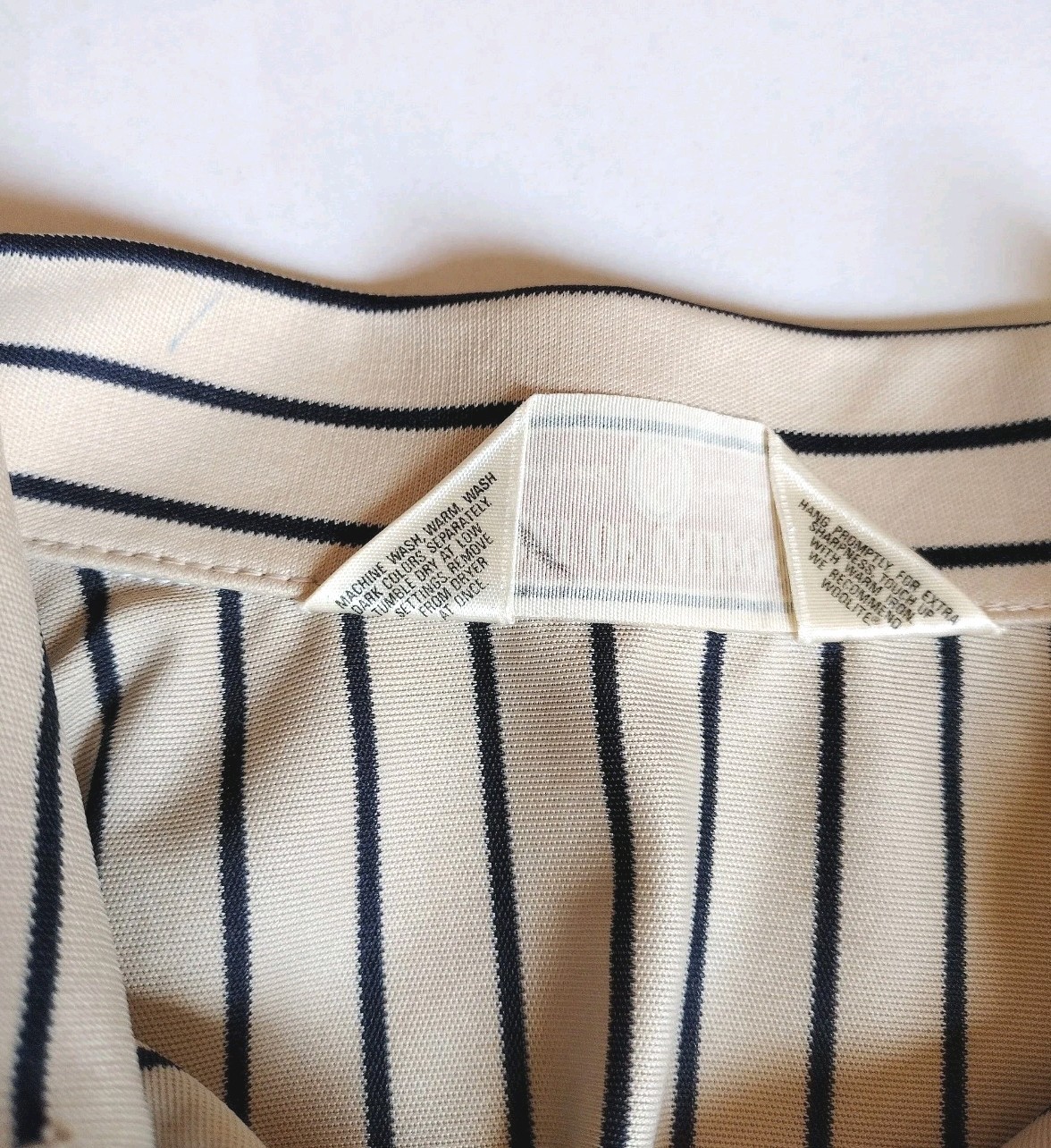 Vintage Koret Of California Women’s Button Down Cream And Black Stripes