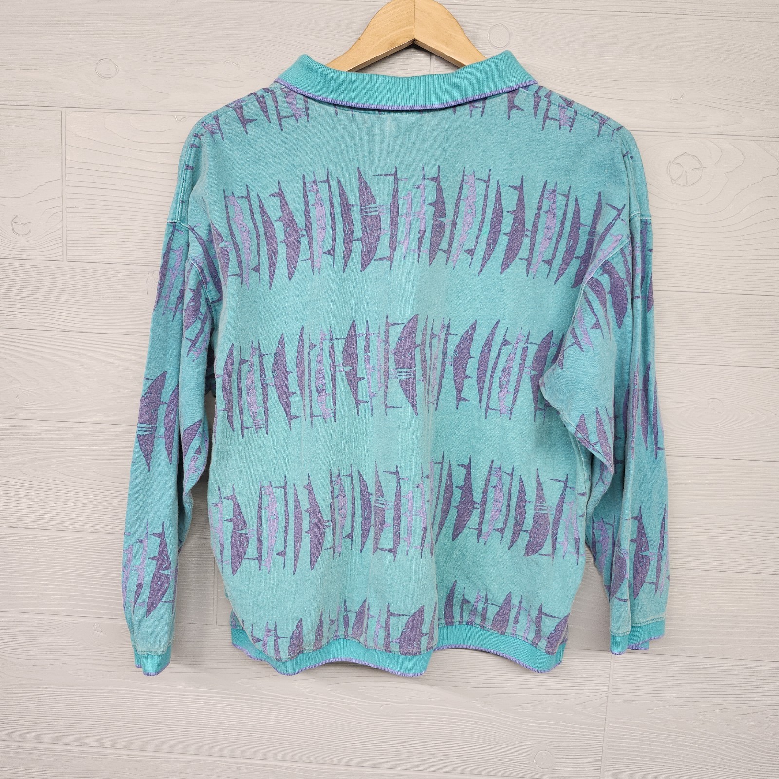 Vintage 80s 90s Volley Redsand Gear Retro Quarter Zip Shirt Womens L