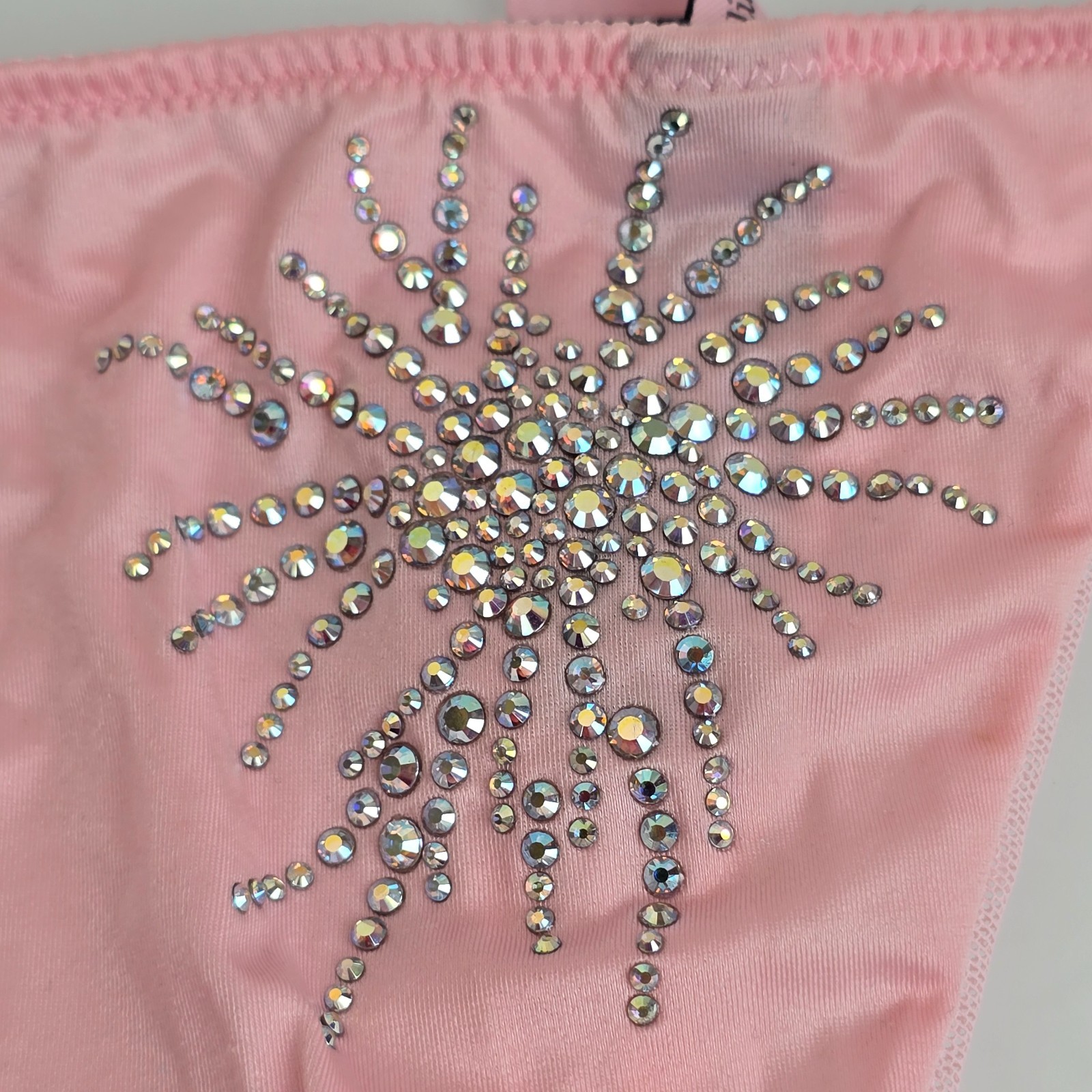 VTG 2011 Victoria’s Secret Sexy Little Things Bling satin Thong Panties Firework