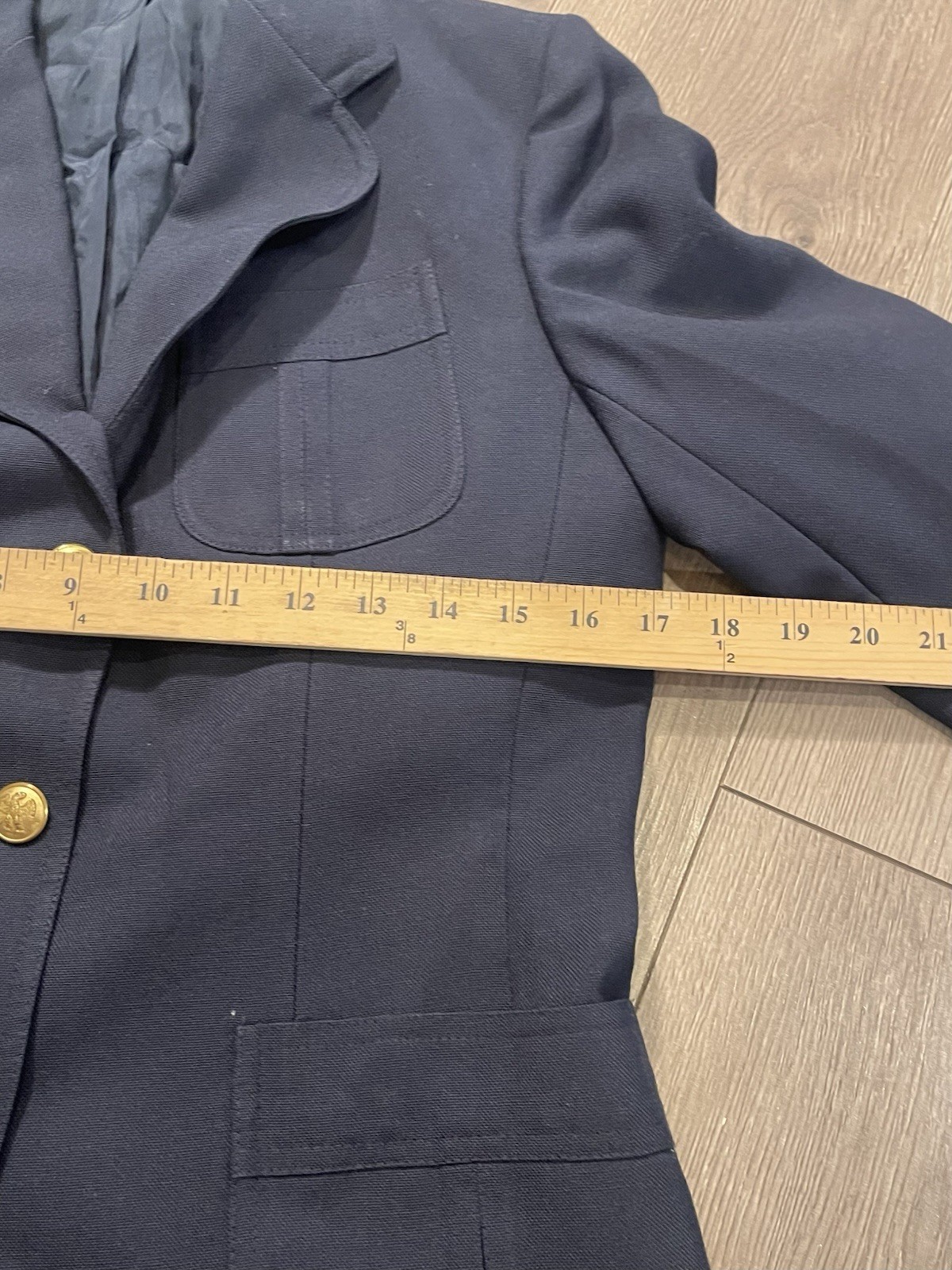 Vintage Stanley Blacker Blue Blazer Womens Size 10 Made In USA Union Made