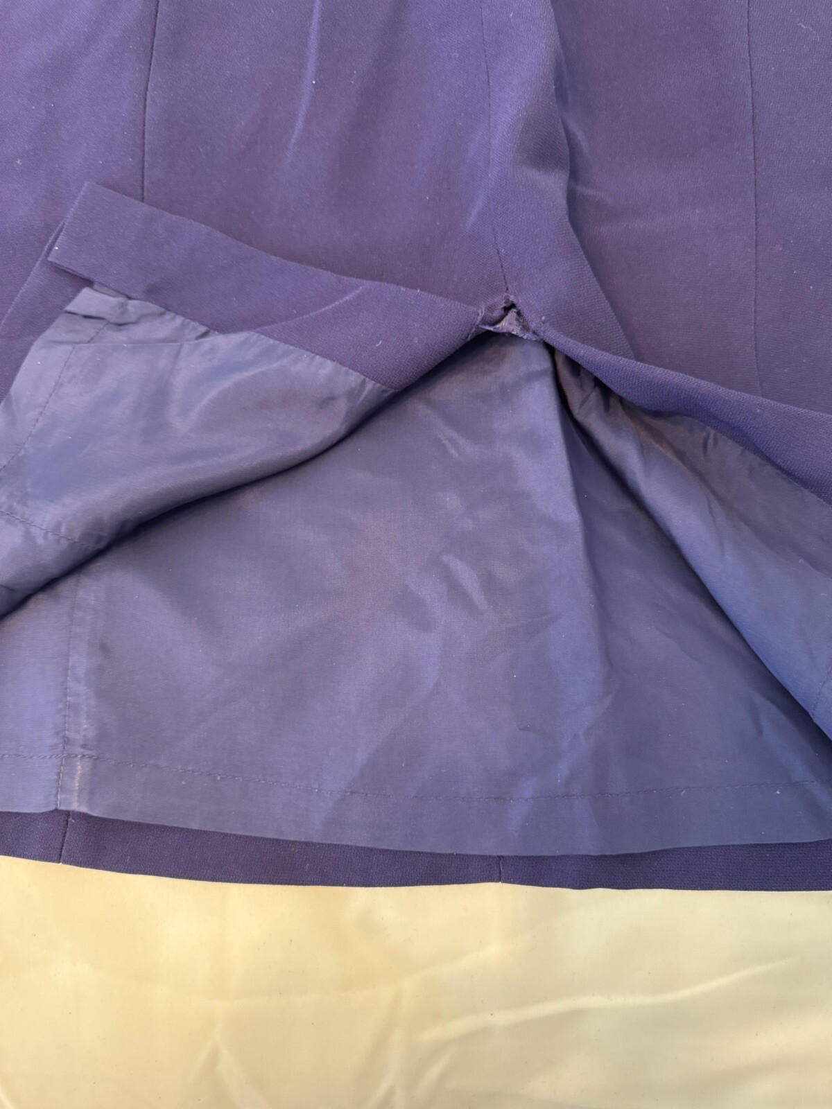 Vtg Y2k Shift Dress Jones New York Purple V-Neck Size 12