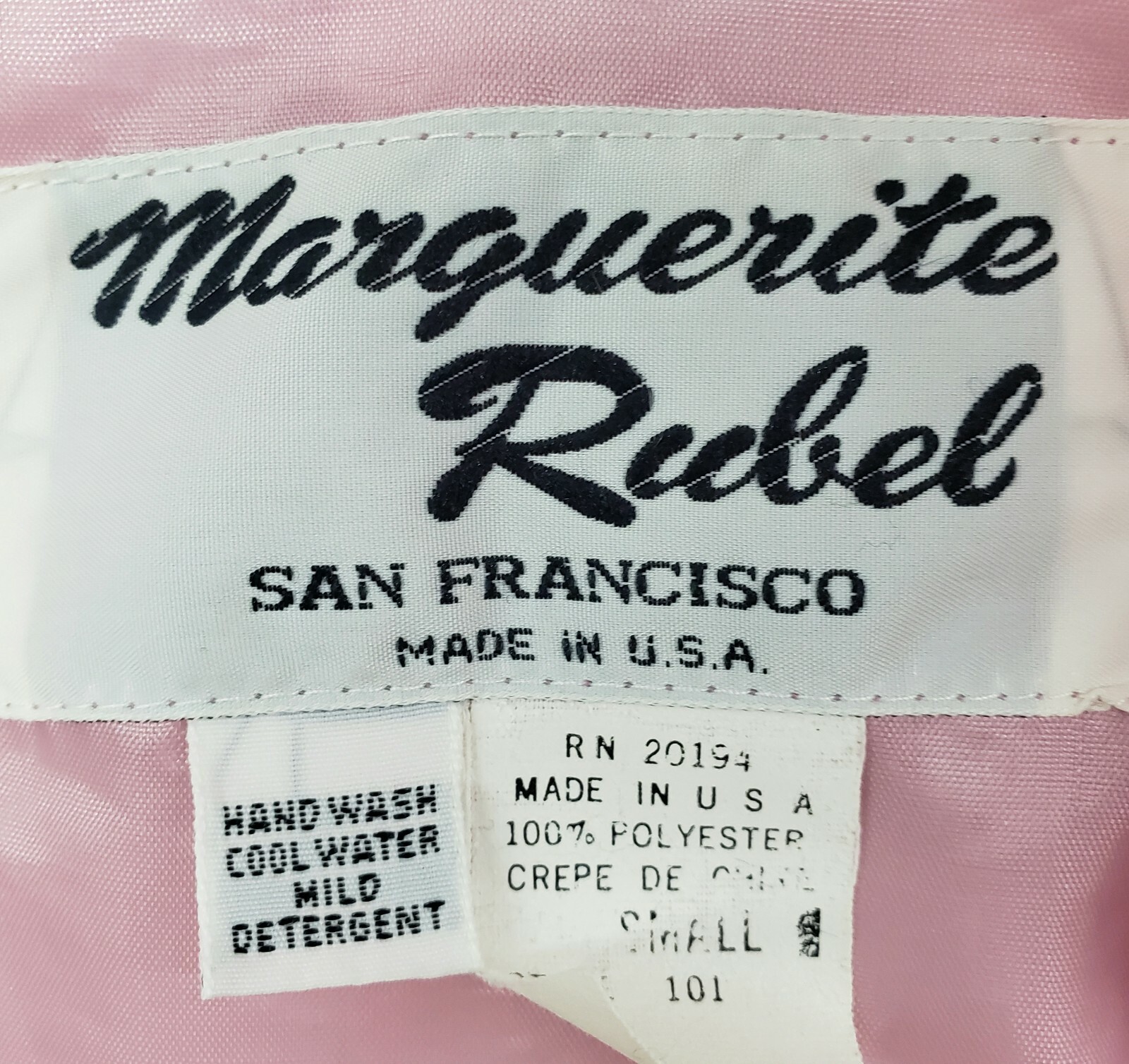 Vintage Womens Puffer Jacket Size M Marguerite Rubel San Francisco Crepe De Chin