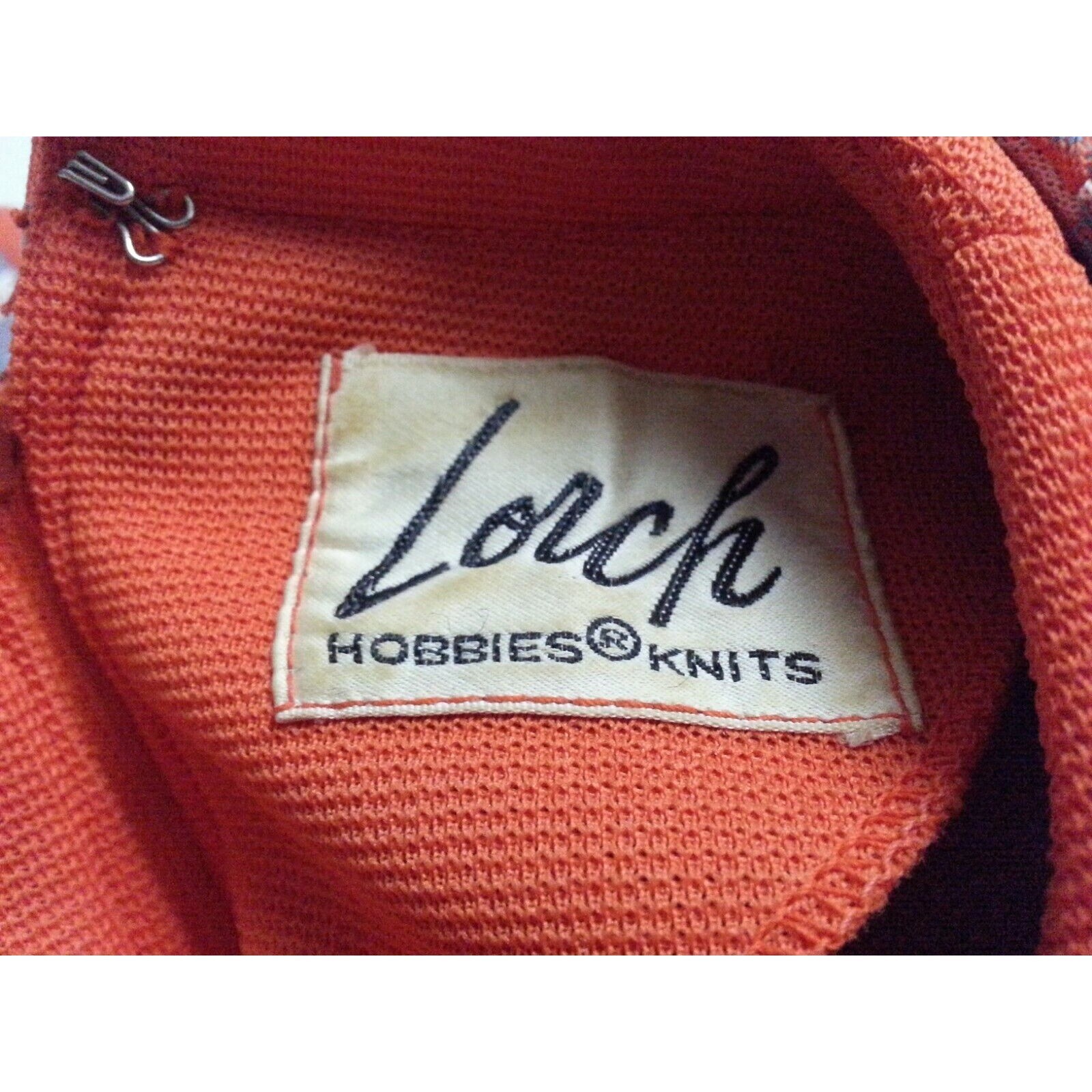 Original Vintage 1960’s 1970’s Lorch Hobbies Knits Dress Stripe Polyester MOD