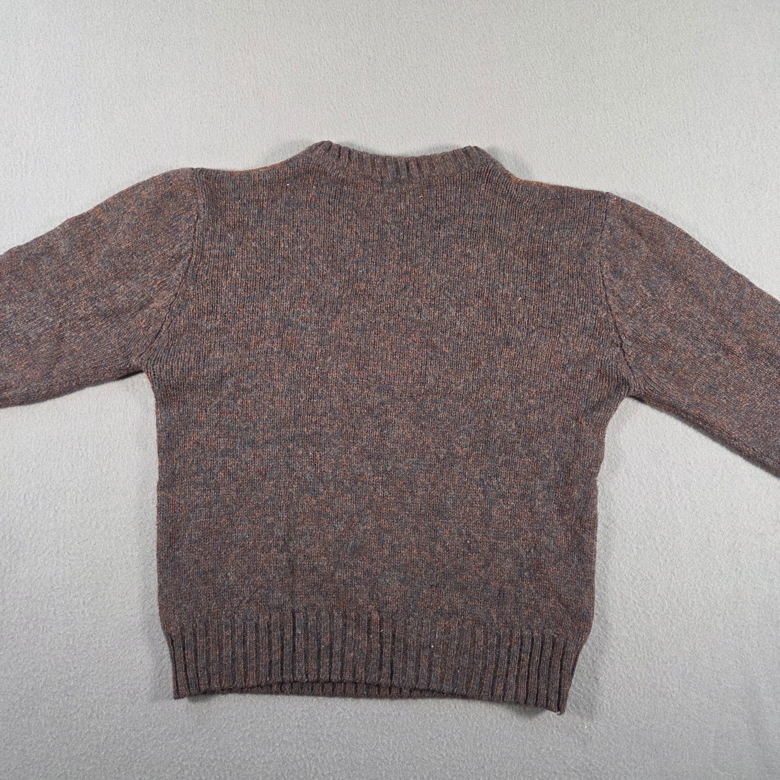 Vintage McGregor Sweater Womens Medium Brown Wool Cable Knit V Neck Pappy