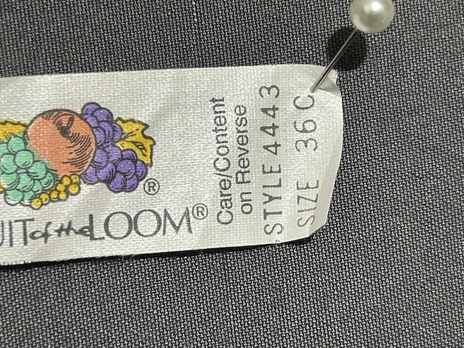 Vintage Fruit Of The Loom Front Closure Bra 36C Pastel Floral Satin Wireless