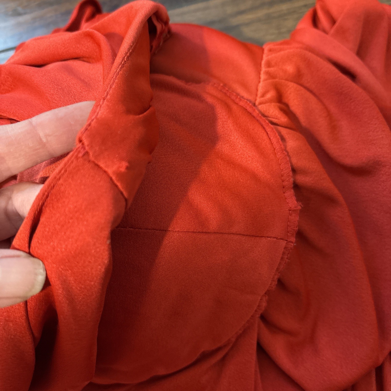 Rare Vintage Claralura Original Circa 1980’s Red Dress Size 12 Small Flaw