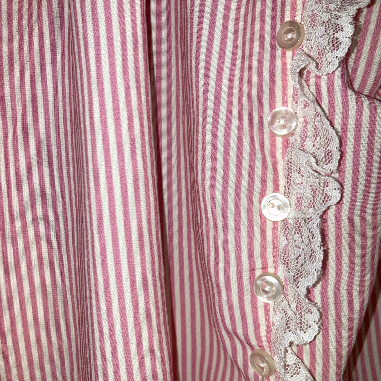 Soleil Sucre Vintage Lingerie France Candy Strip Small