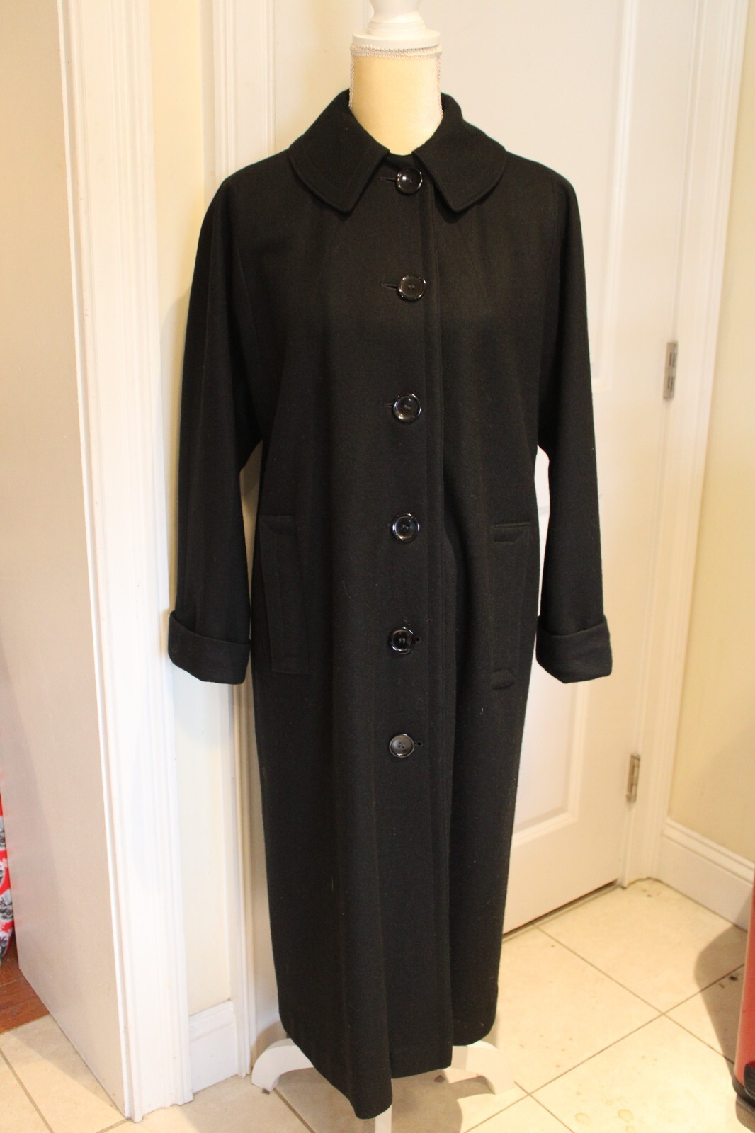 VTG 70s Weatherbee Water Resistant -US Sz 12? -Flannel Overcoat (Wool Blend?)