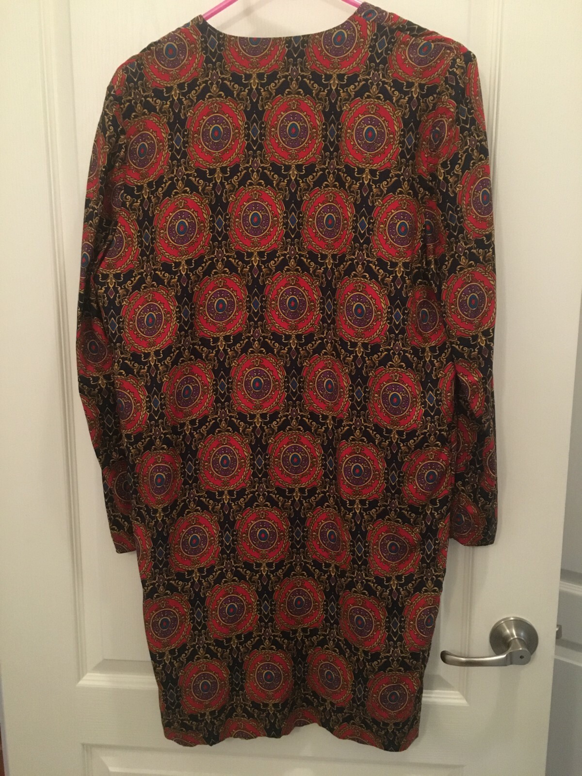 VTG Jeffery & Dara by Linda Hutley Open Front Long Fall Blazer Coat Size 6 FLAW