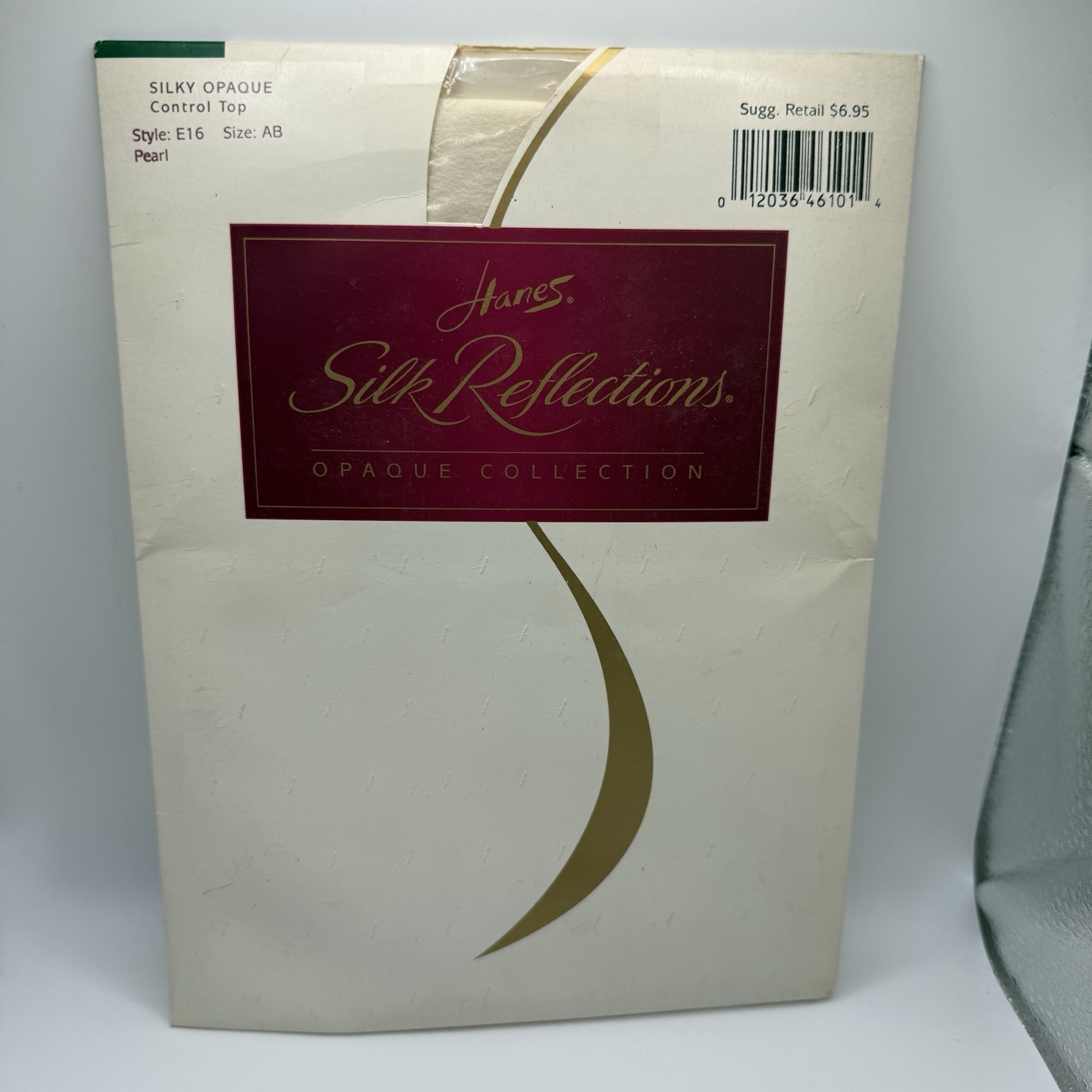 Hanes E16 Silk Reflections Opaque Collection Control Top Pantyhose Pearl Size AB