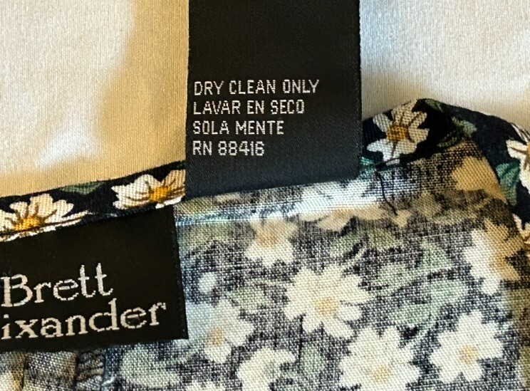 BRETT ALIXANDER Vintage 80s NWT Women’s Size 16 Black Flowered Button Up Romper