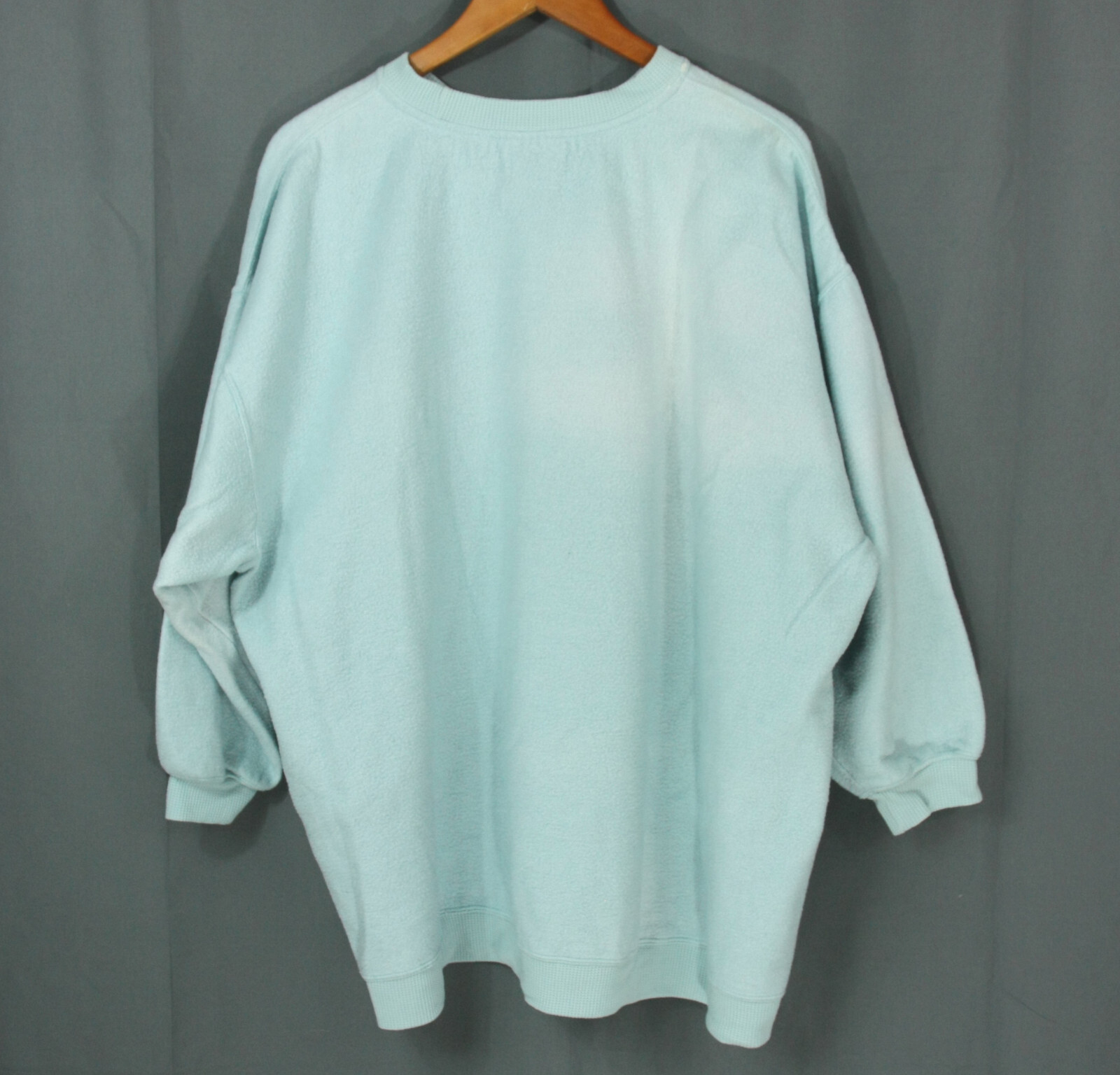 Vintage Venezia Embroidered Roses Floral Fleece Sweatshirt Top 22/24 XL 1980s