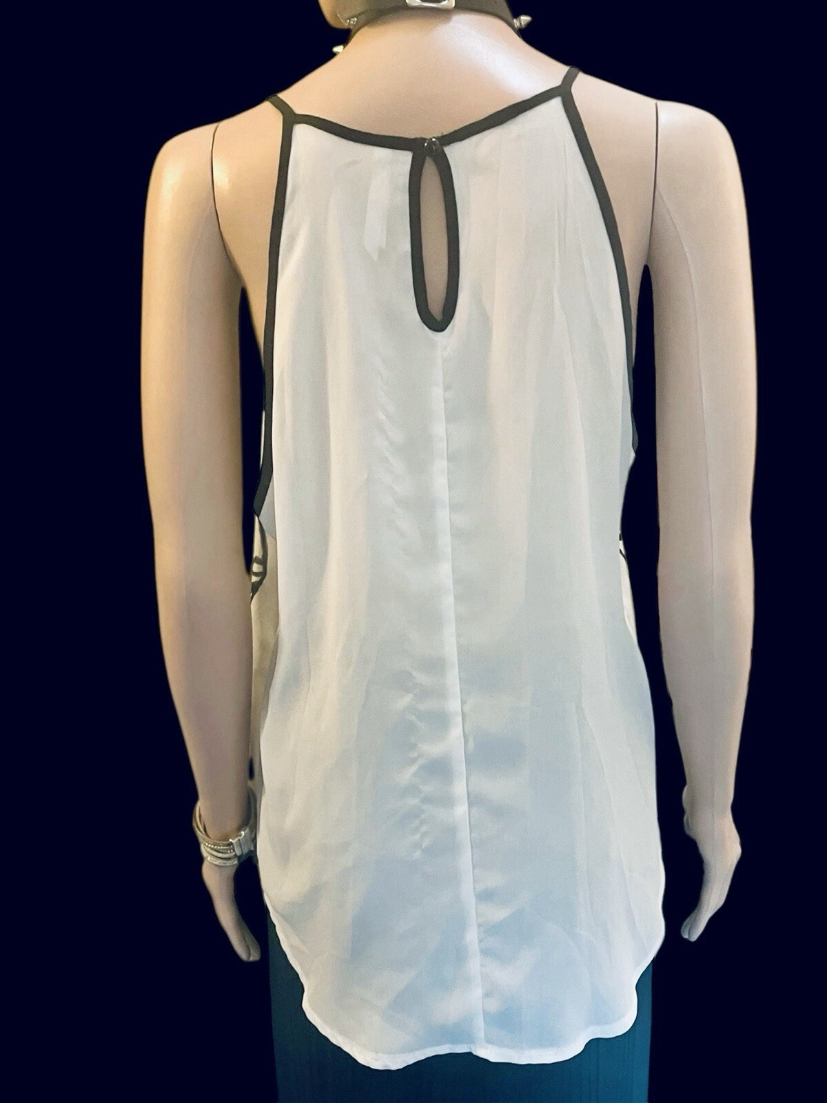 Butterfly Print Cami Top Monochrome Graphic Blouse Y2K Statement Summer Strappy