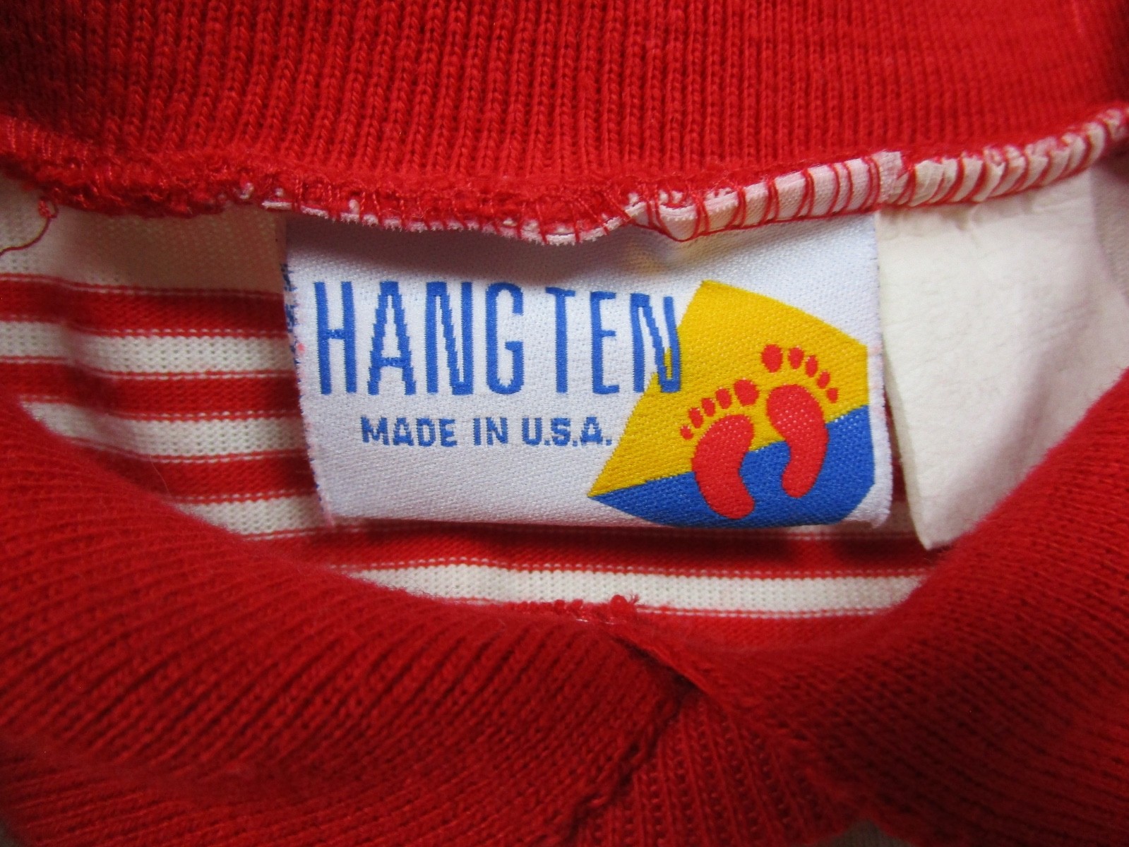 Vintage 80s Hang Ten Mini Skater Dress (M) Surf Beach Preppy Stripe Sundress