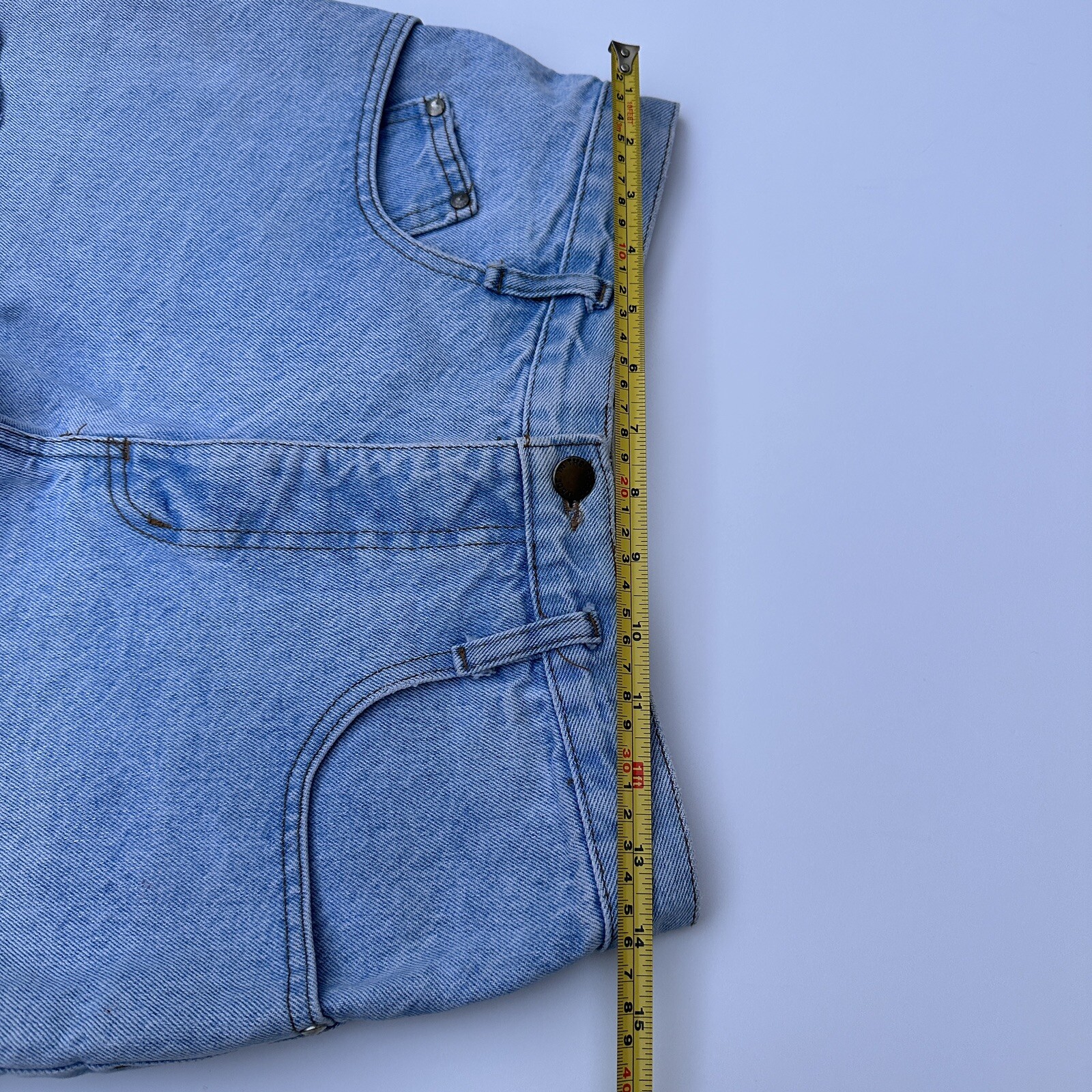 Made in the Shade Womens Blue Denim Cut Off Jean Shorts Size 9 Casual Beach